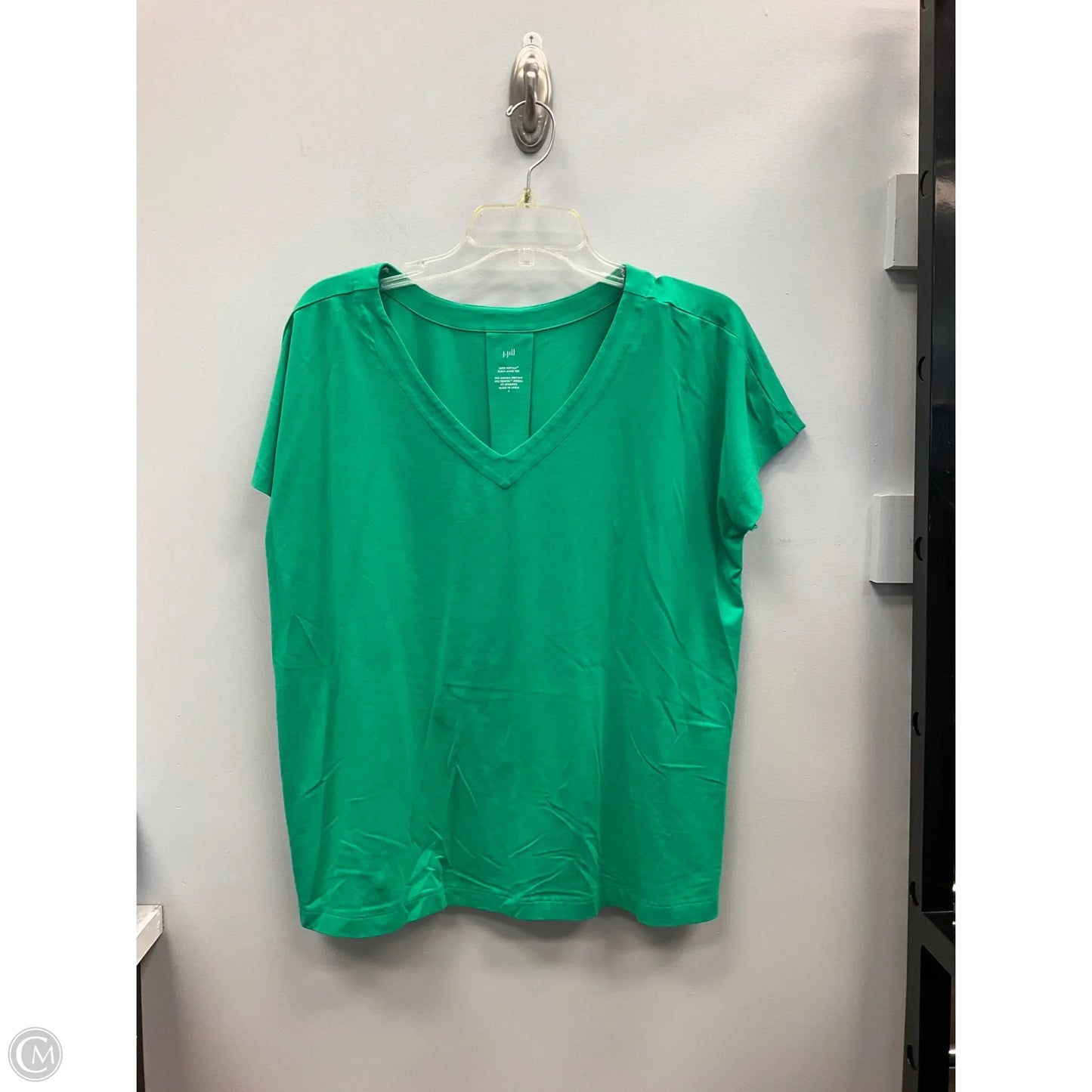 Top Short Sleeve By J. Jill In Green, Size: L