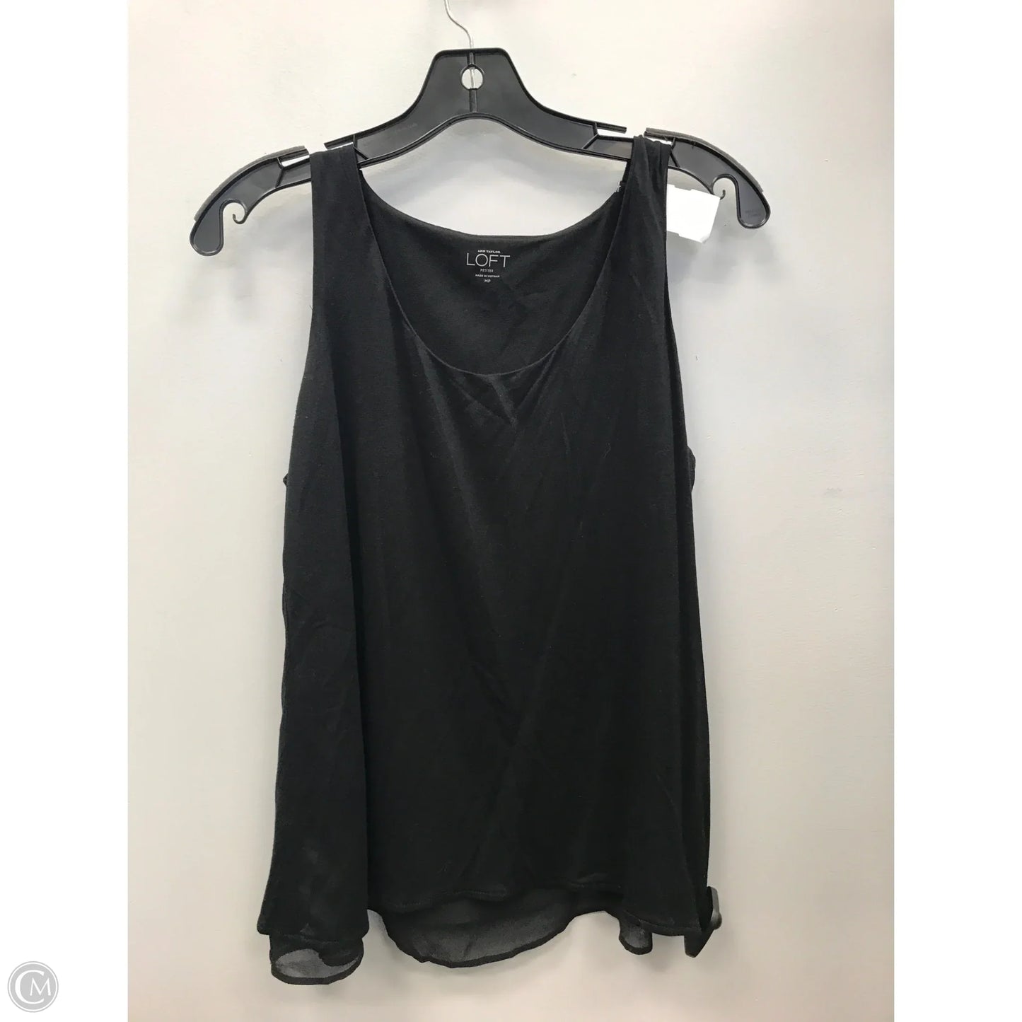 Top Sleeveless By Loft In Black, Size: Mp