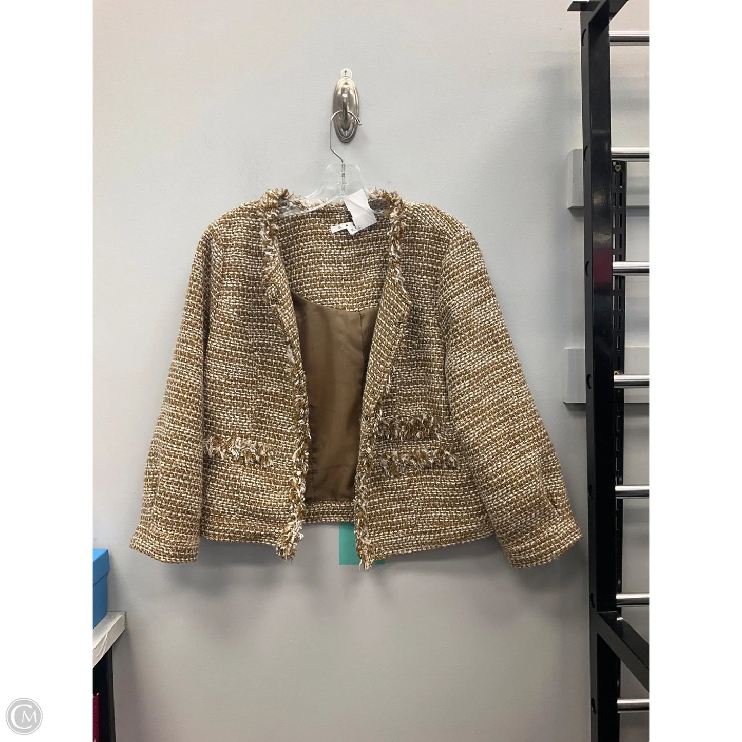 Jacket Other By Cabi In Tan & White, Size: M