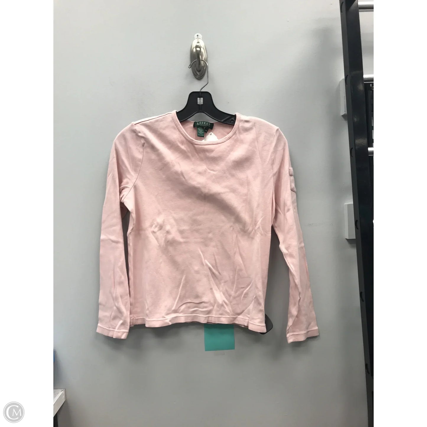 Top Long Sleeve By Lauren By Ralph Lauren In Pink, Size: M