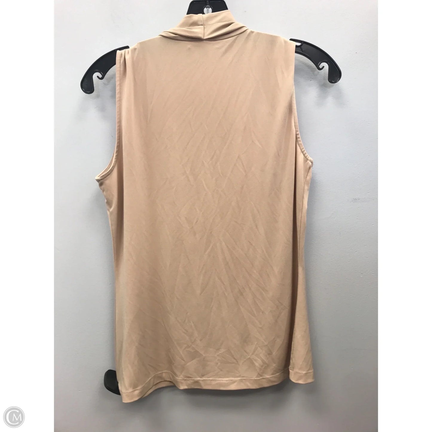 Top Sleeveless By Calvin Klein In Cream, Size: M