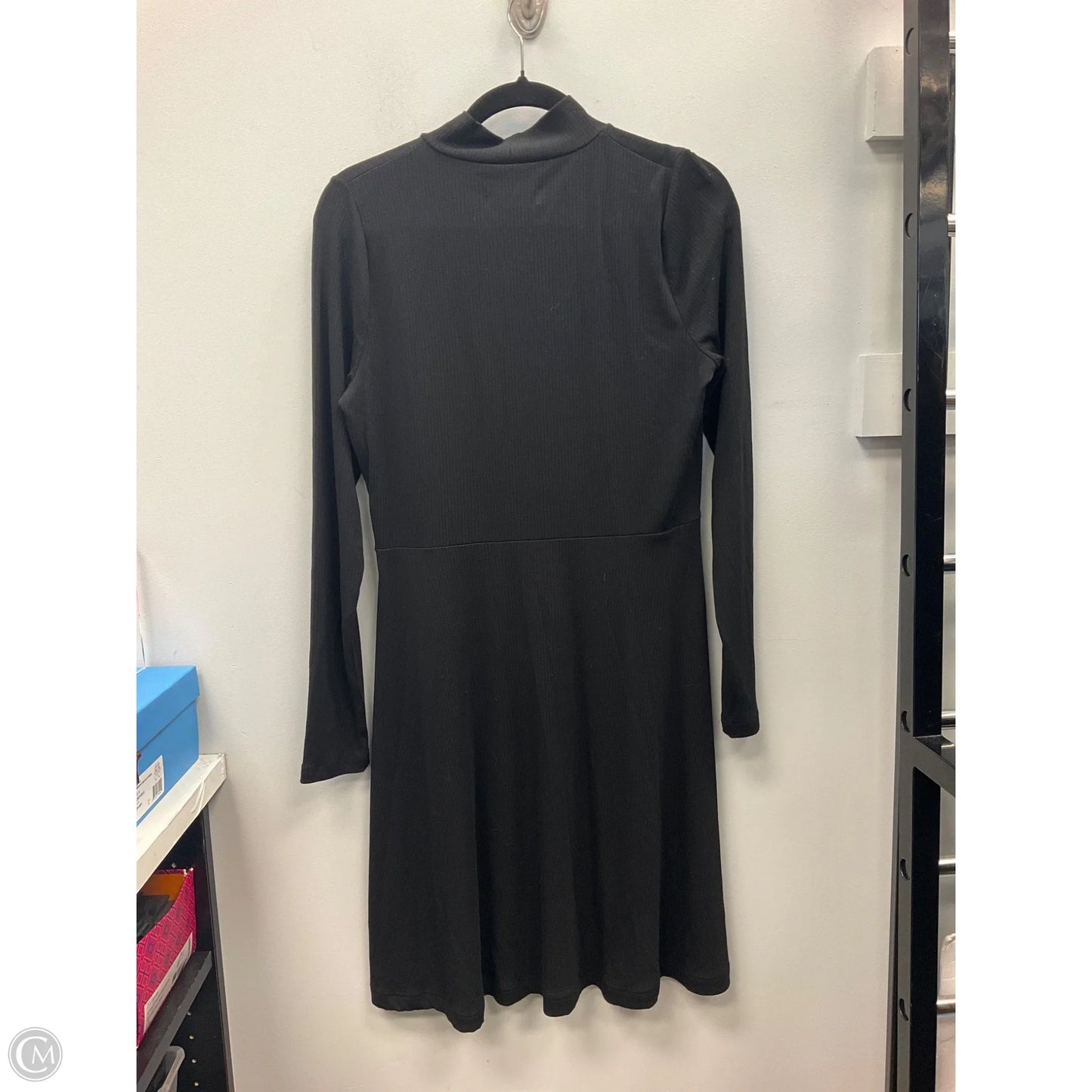 Dress Casual Midi By Banana Republic In Black, Size: M