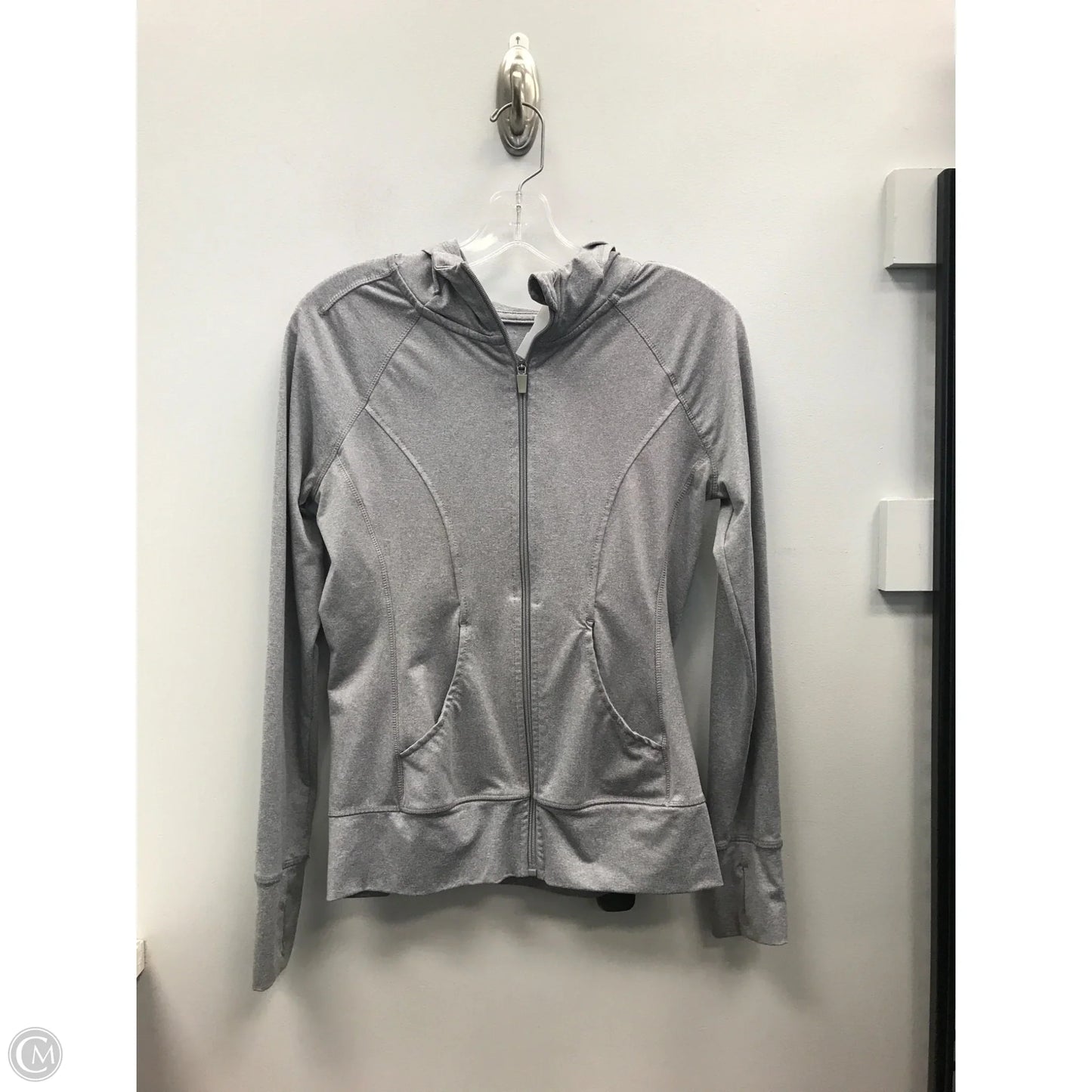 Athletic Jacket By 90 Degrees By Reflex In Grey, Size: S