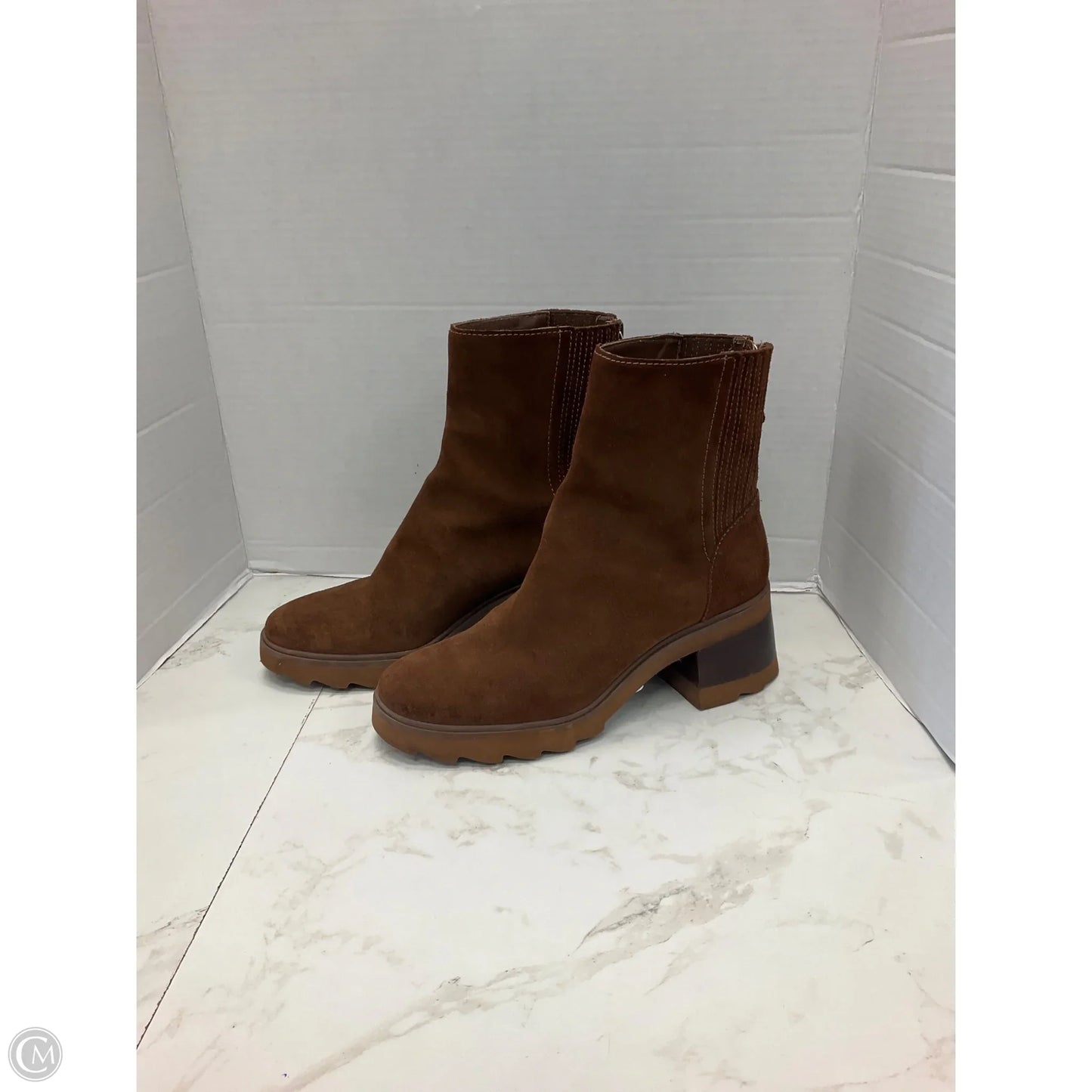 Boots Ankle Heels By Dolce Vita In Brown, Size: 9