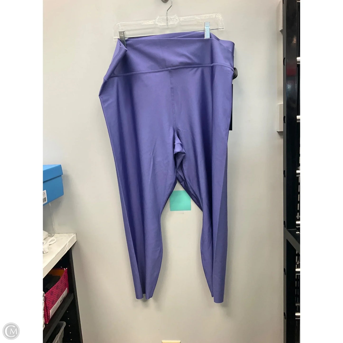 Athletic Leggings By Skechers In Purple, Size: 3x