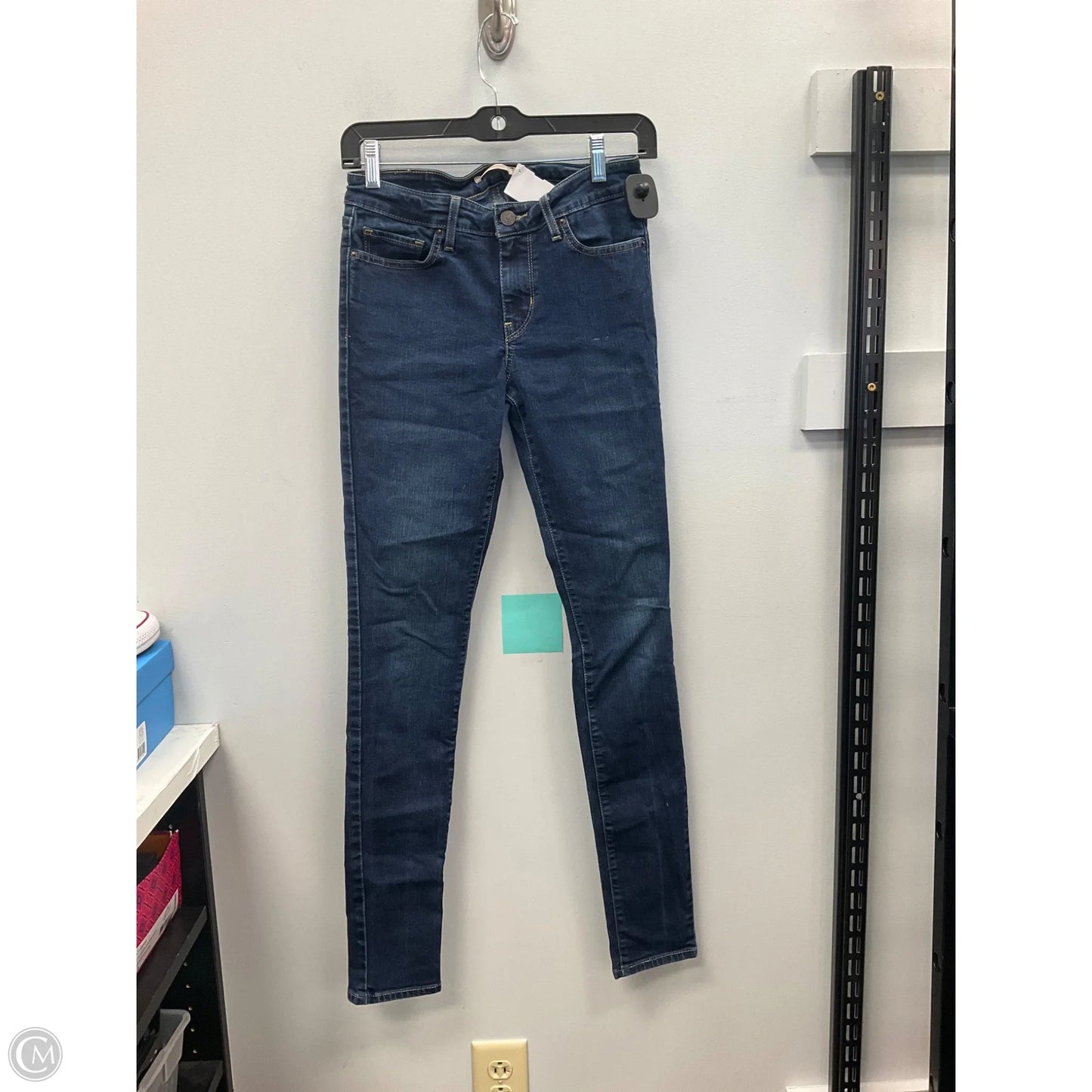 Jeans Skinny By Levis In Blue Denim, Size: 2