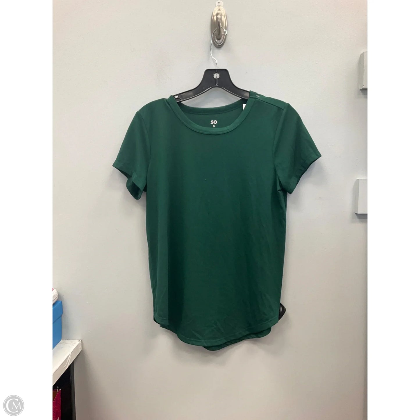 Top Short Sleeve Basic By So In Green, Size: S