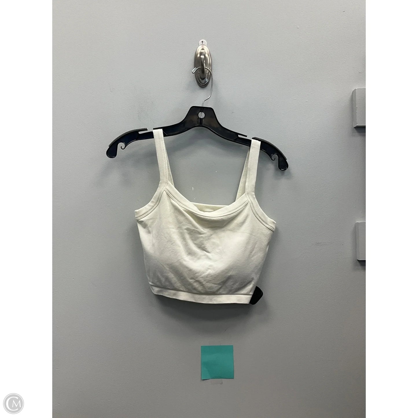 Athletic Bra By Yogalicious In Cream, Size: L