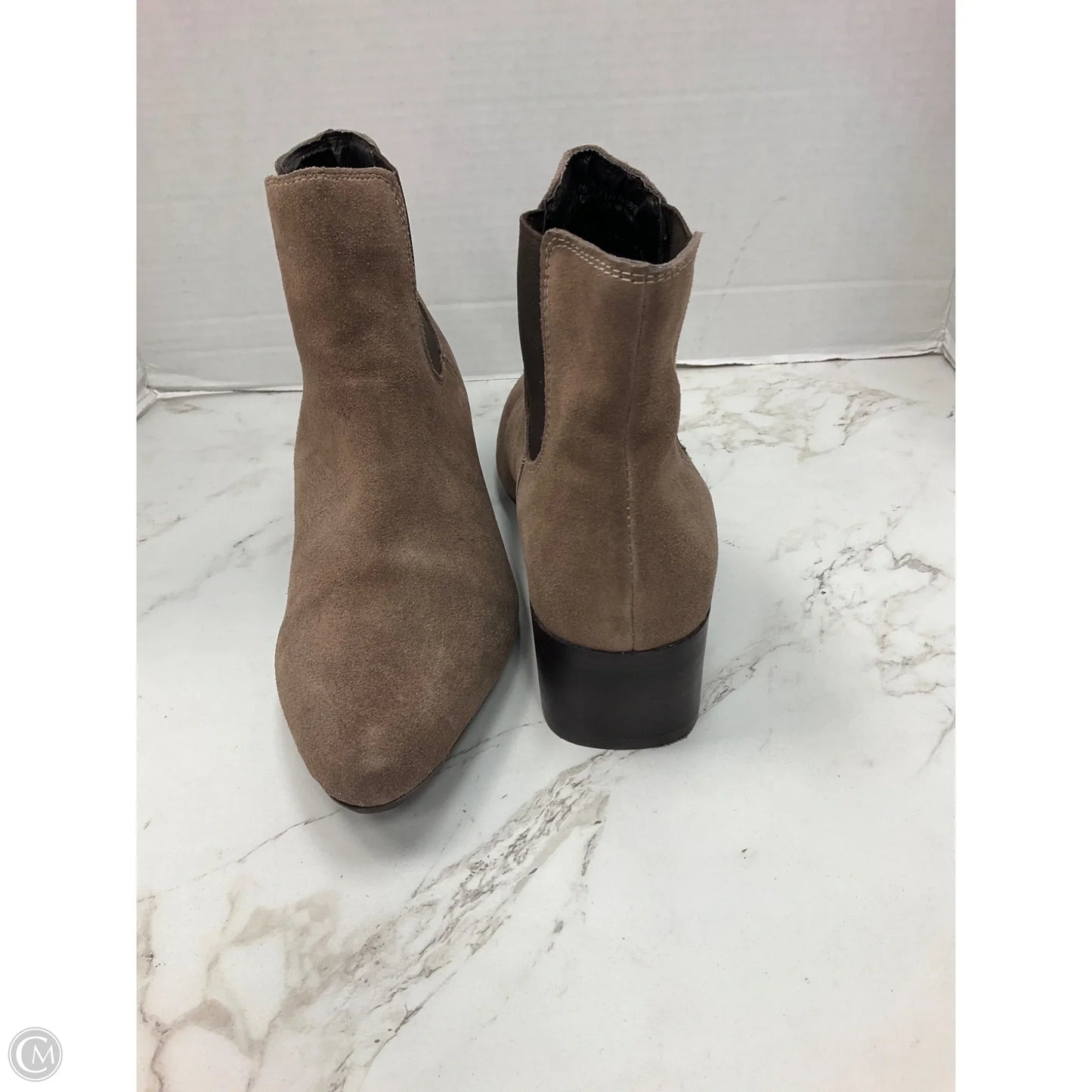 Boots Ankle Heels By Clothes Mentor In Brown, Size: 7