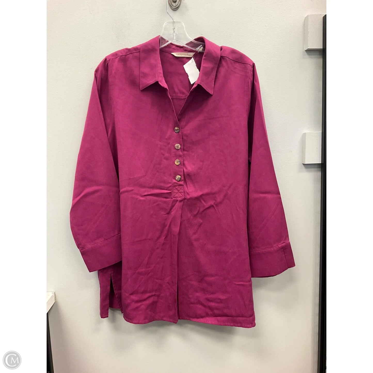 Top Long Sleeve By Soft Surroundings In Purple, Size: L