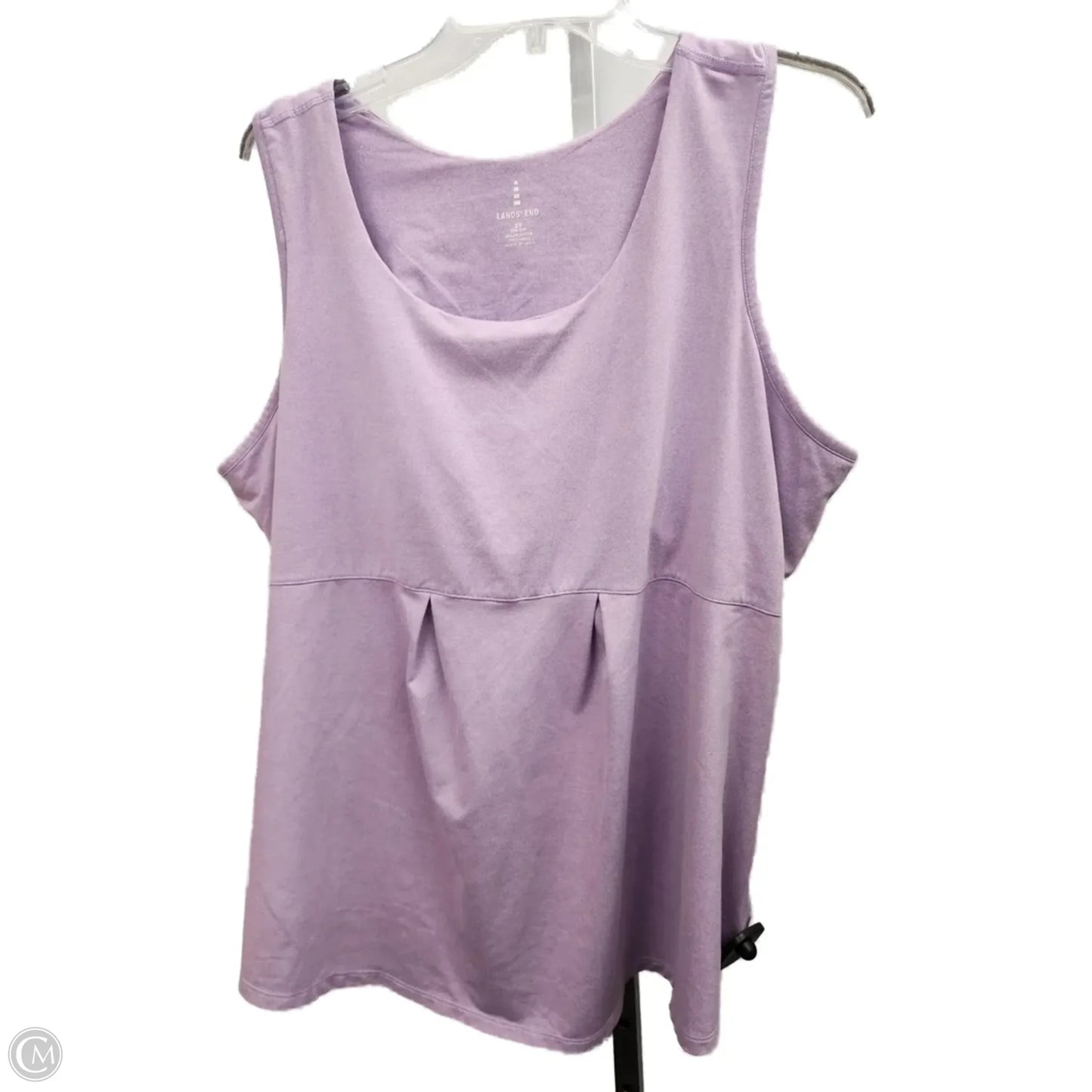 Top Sleeveless By Lands End In Purple, Size: 2x