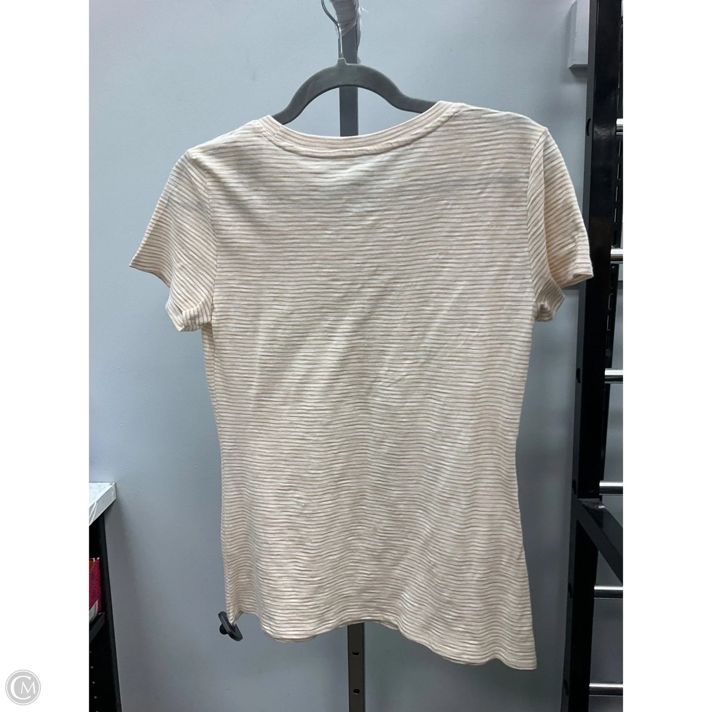 Top Short Sleeve By Lc Lauren Conrad In Striped Pattern, Size: S