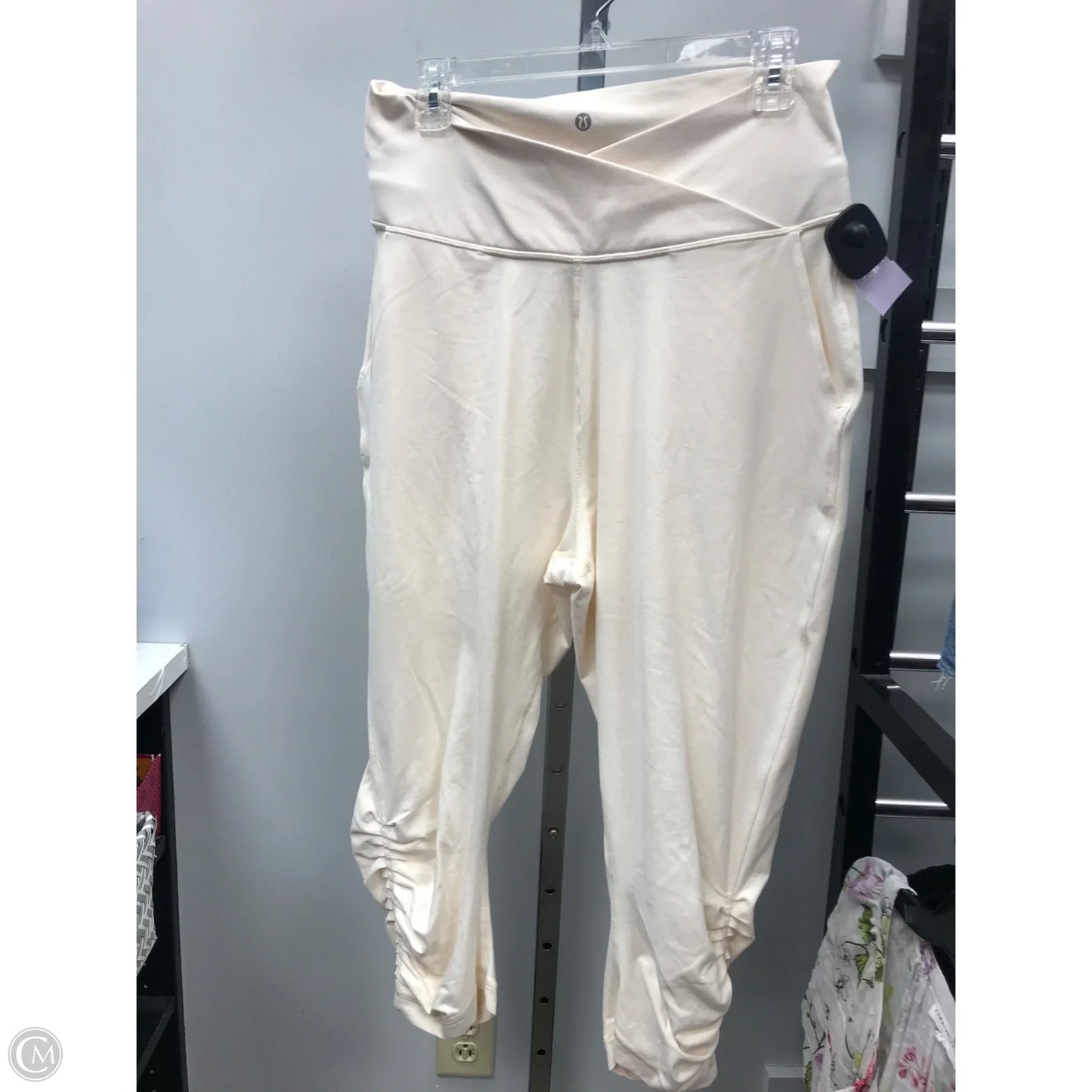 Athletic Leggings By Lululemon In Cream, Size: 12