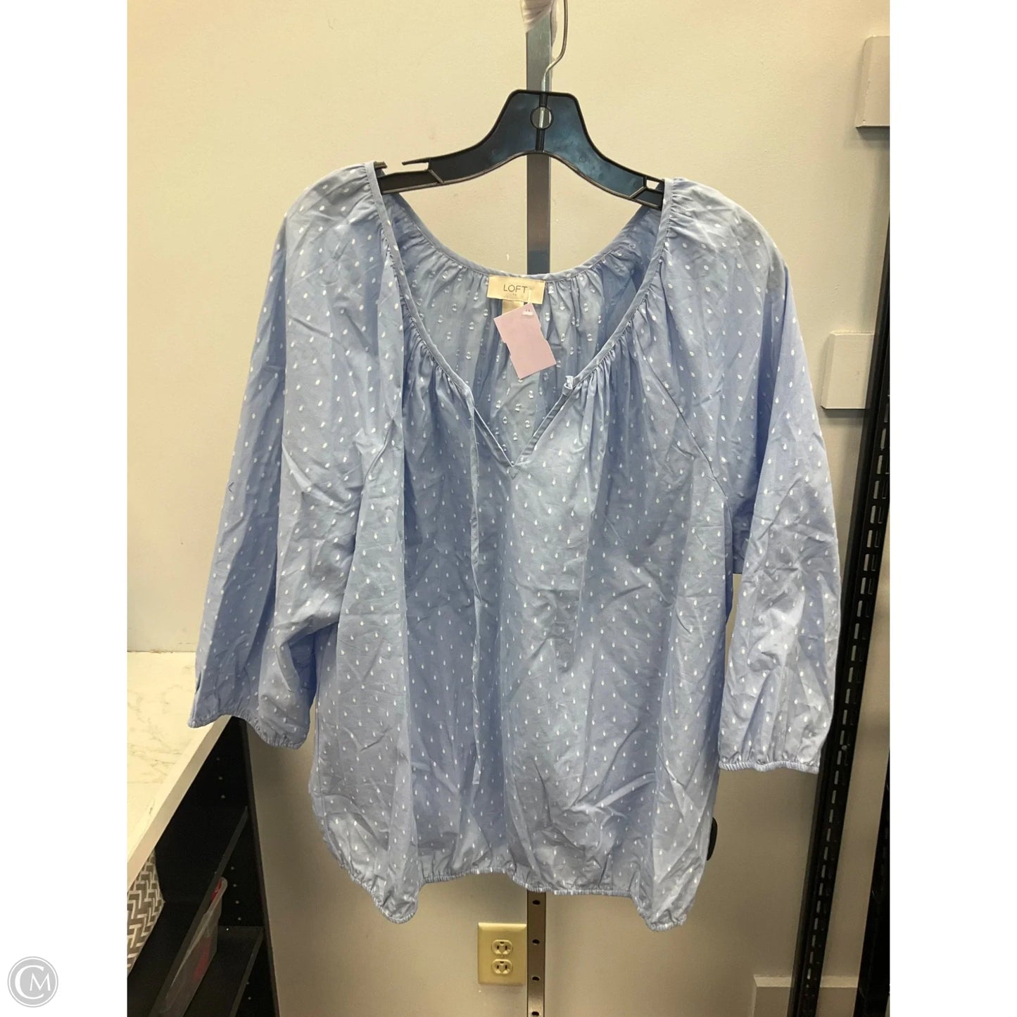 Top Long Sleeve By Loft In Blue, Size: Xl