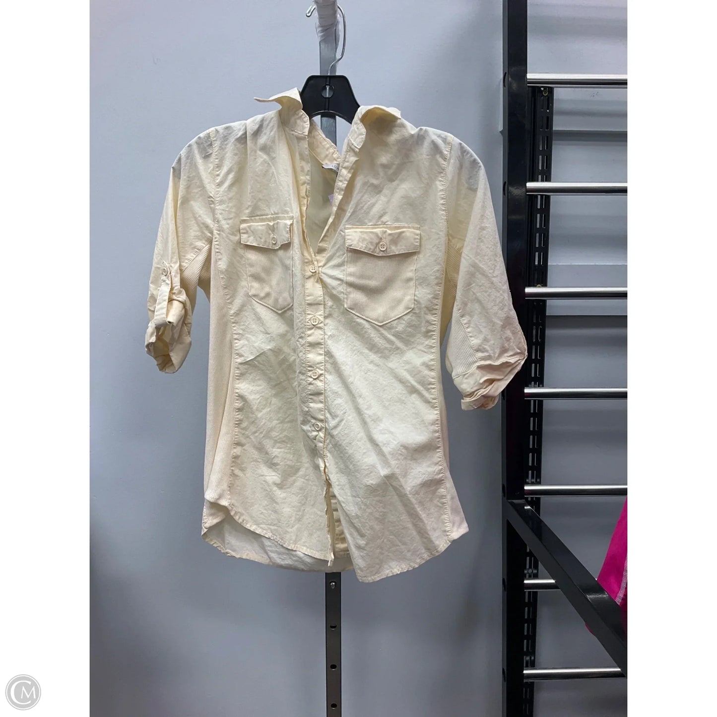 Top 3/4 Sleeve By Love Tree In Yellow, Size: M