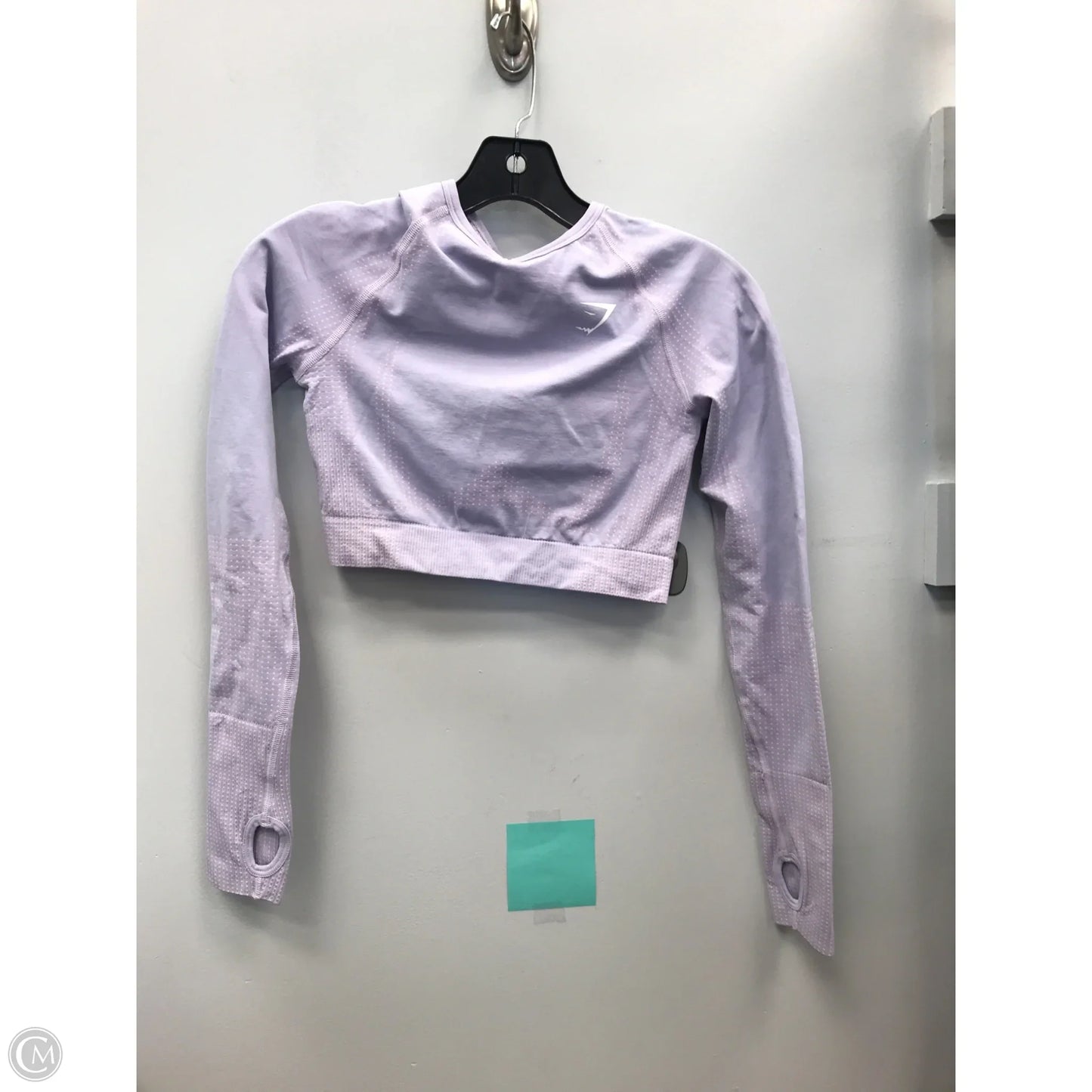 Athletic Top Long Sleeve Crewneck By Gym Shark In Purple, Size: S
