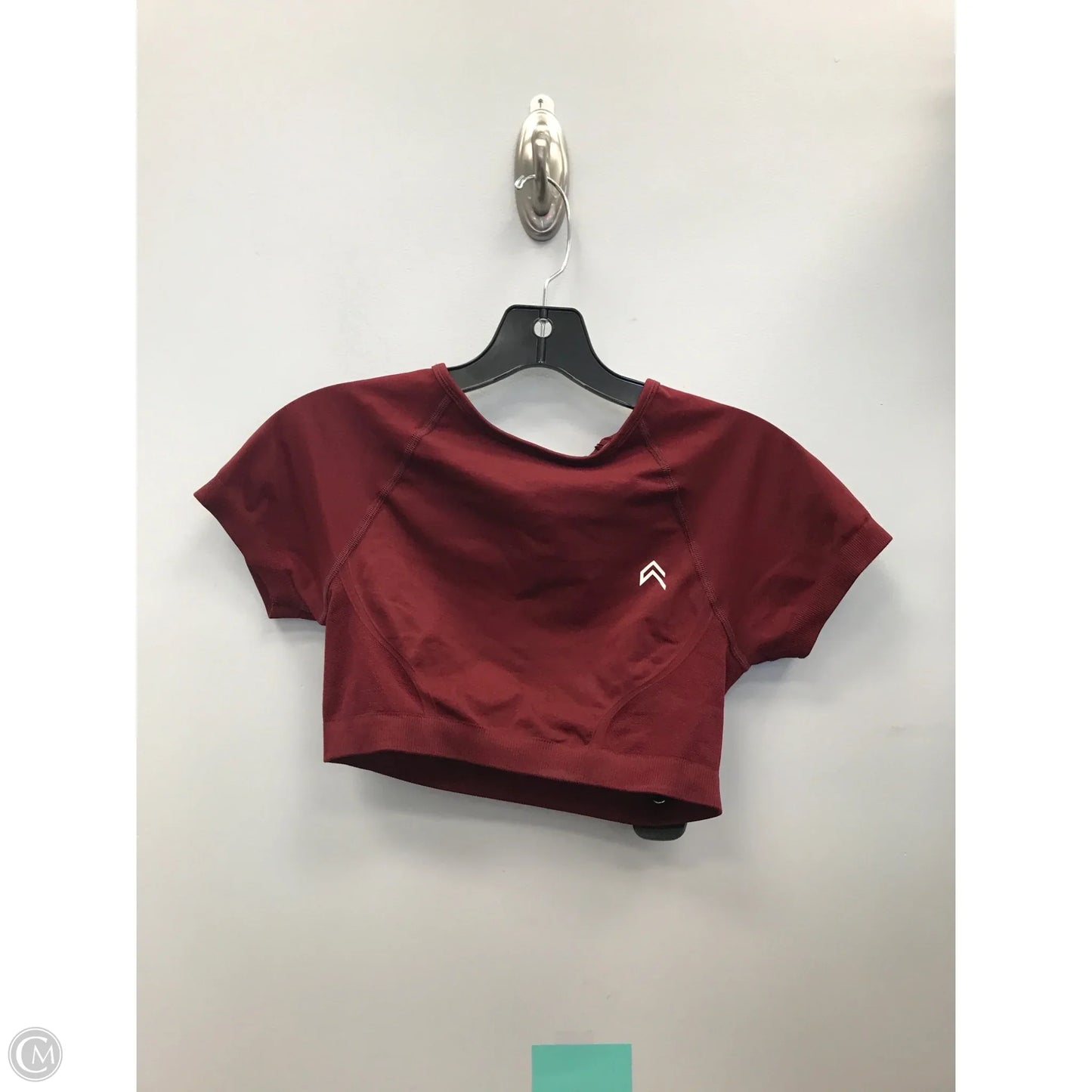 Athletic Top Short Sleeve By Gym Shark In Red, Size: S