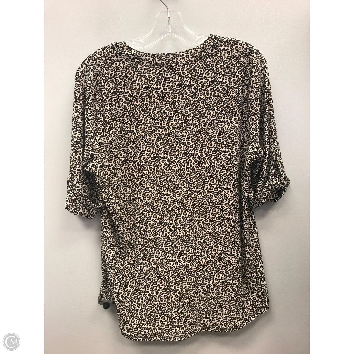 Top 3/4 Sleeve By Anne Klein In Animal Print, Size: M