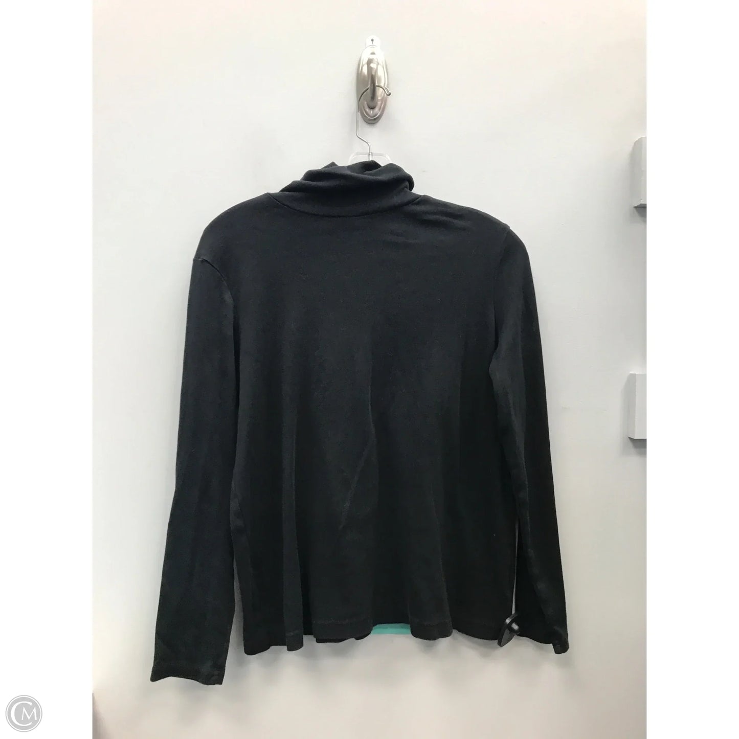 Top Long Sleeve By Croft And Barrow In Black, Size: L