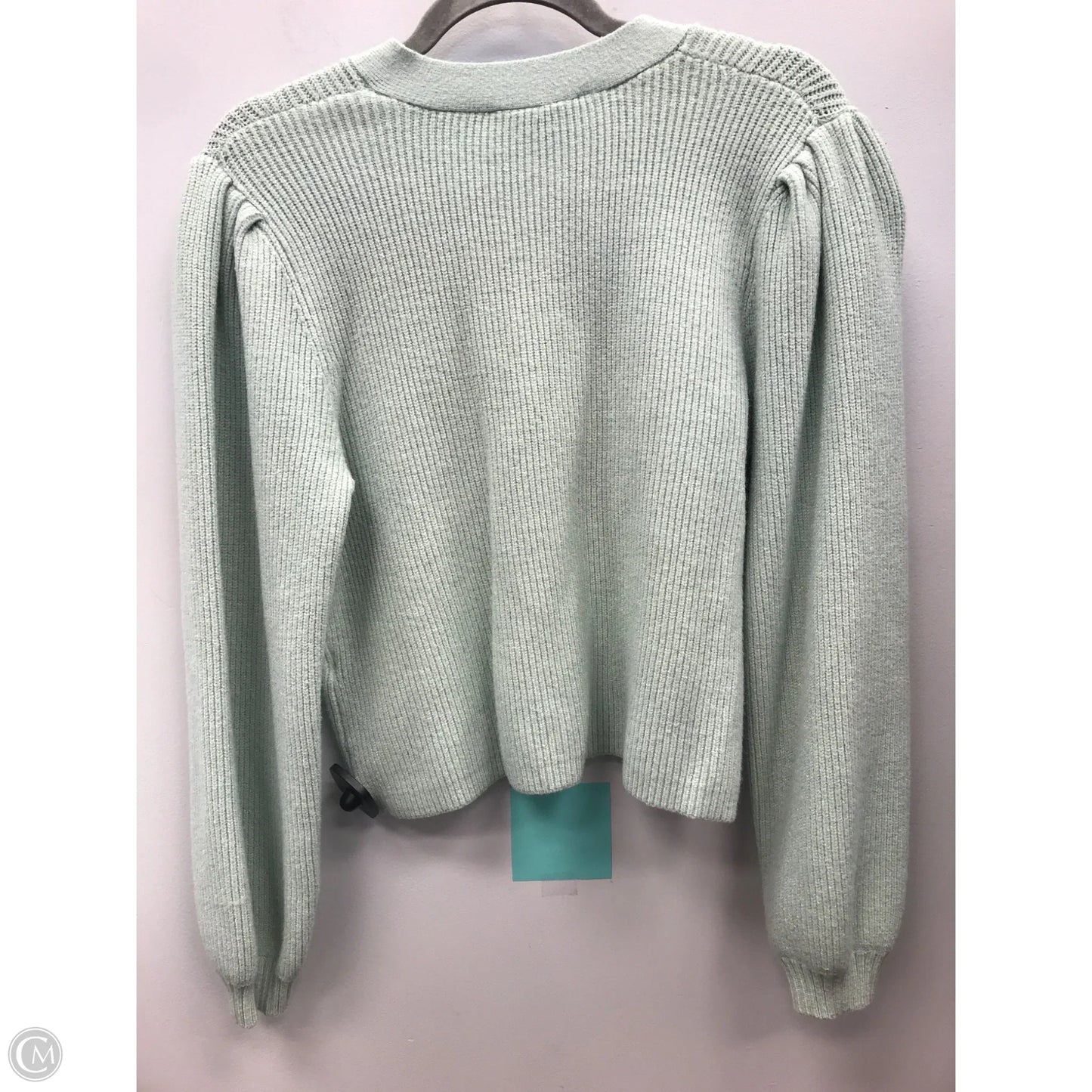 Sweater Cardigan By Zara In Green, Size: M