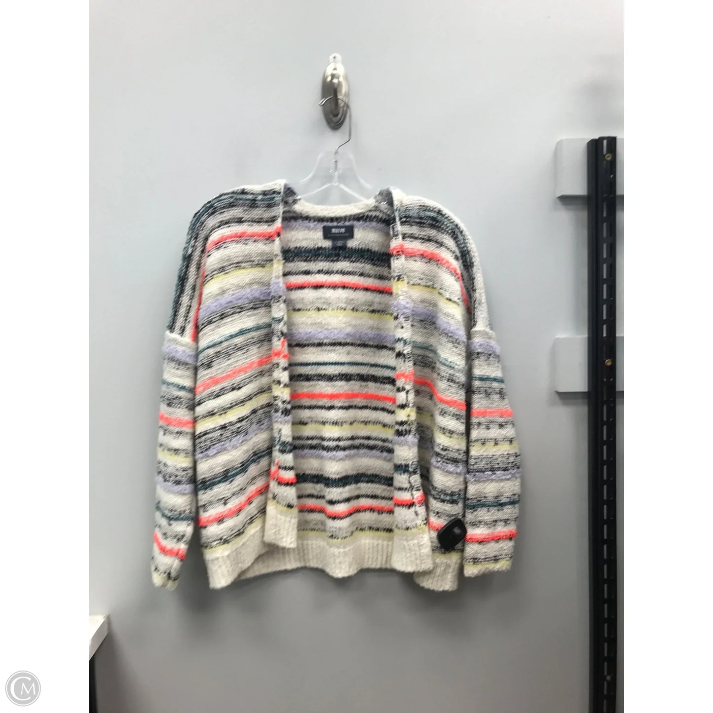 Sweater Cardigan By Maeve In Striped Pattern, Size: Xs