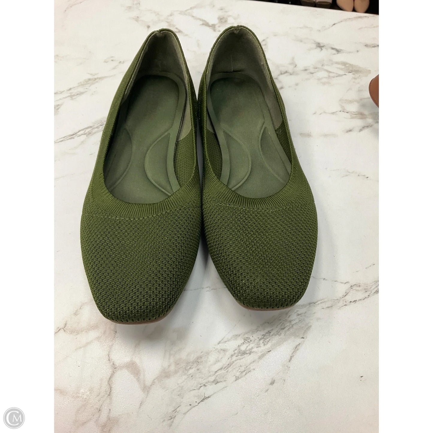 Shoes Flats By Cushionaire In Green, Size: 8.5