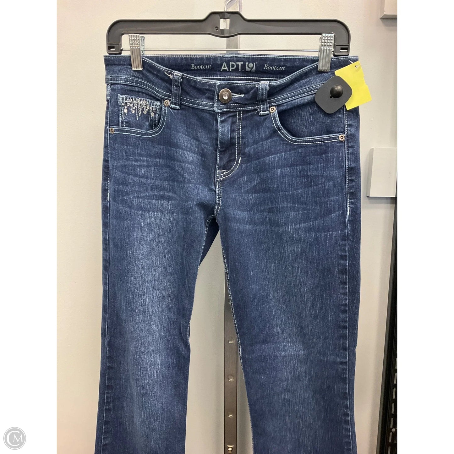 Jeans Boot Cut By Apt 9 In Blue Denim, Size: 6