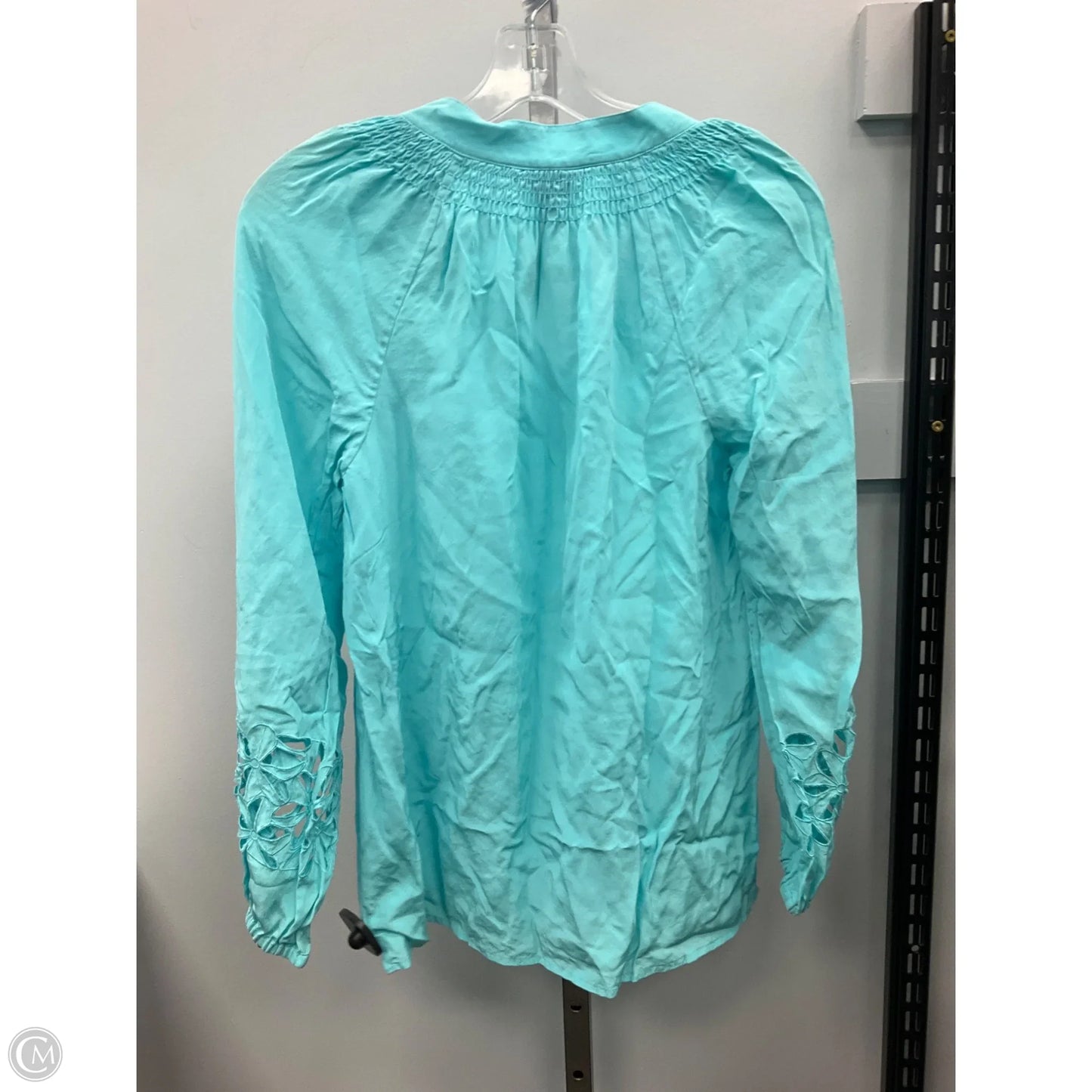 Blouse Designer By Lilly Pulitzer In Aqua, Size: Xs