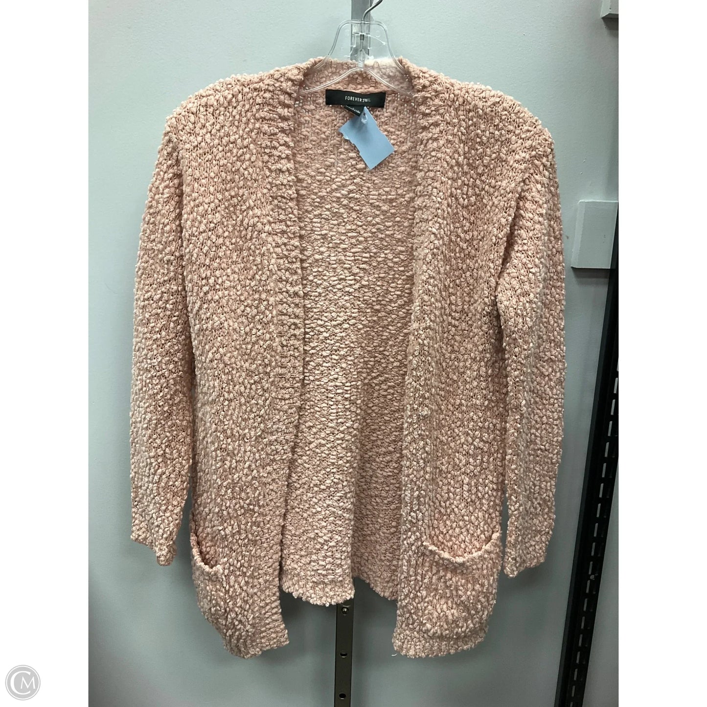 Sweater Cardigan By Forever 21 In Peach, Size: S
