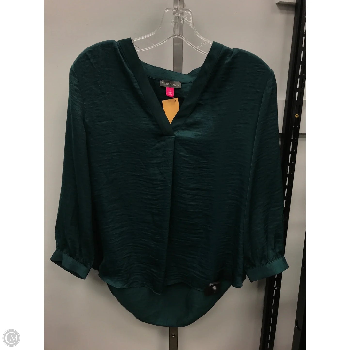 Top 3/4 Sleeve By Vince Camuto In Green, Size: S