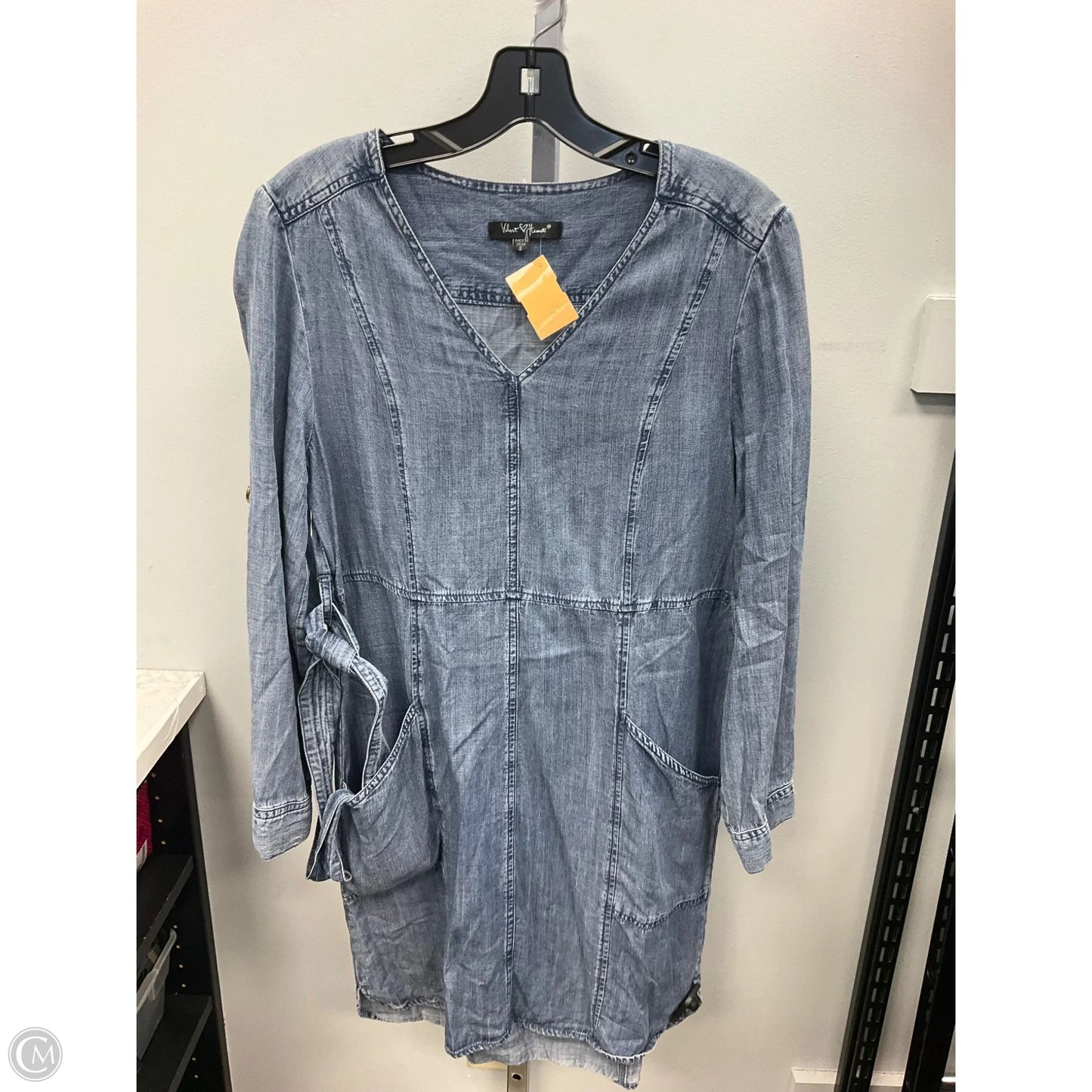 Dress Casual Short By Velvet Heart In Blue Denim, Size: S