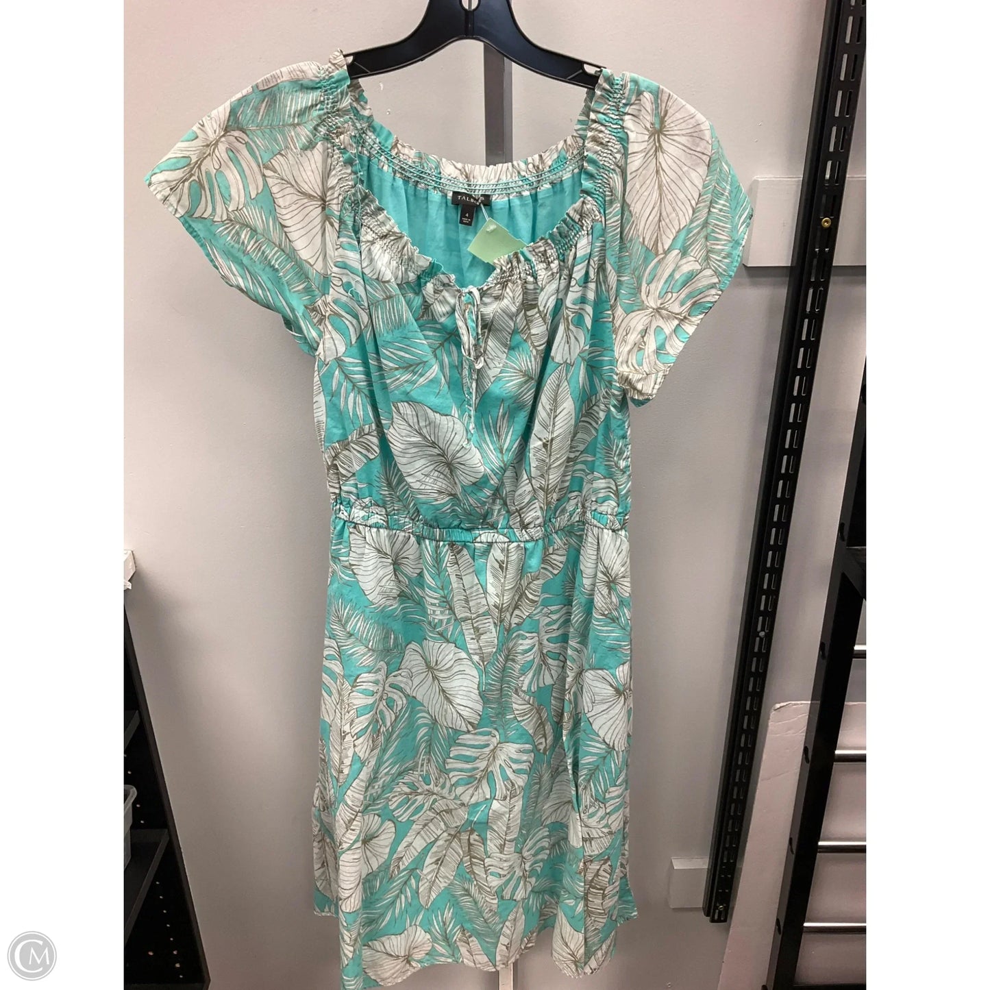 Dress Casual Midi By Talbots In Tropical Print, Size: 4