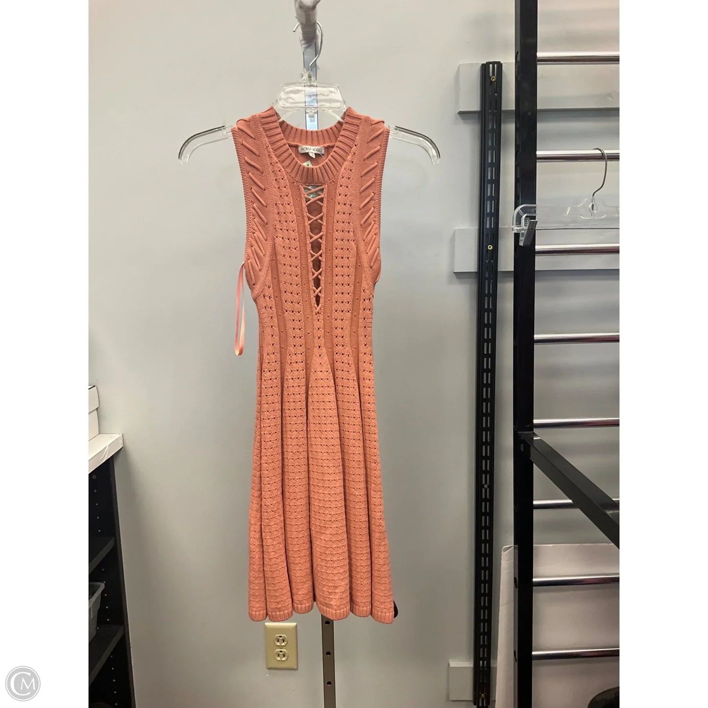 Dress Casual Short By Cmc In Peach, Size: Xs