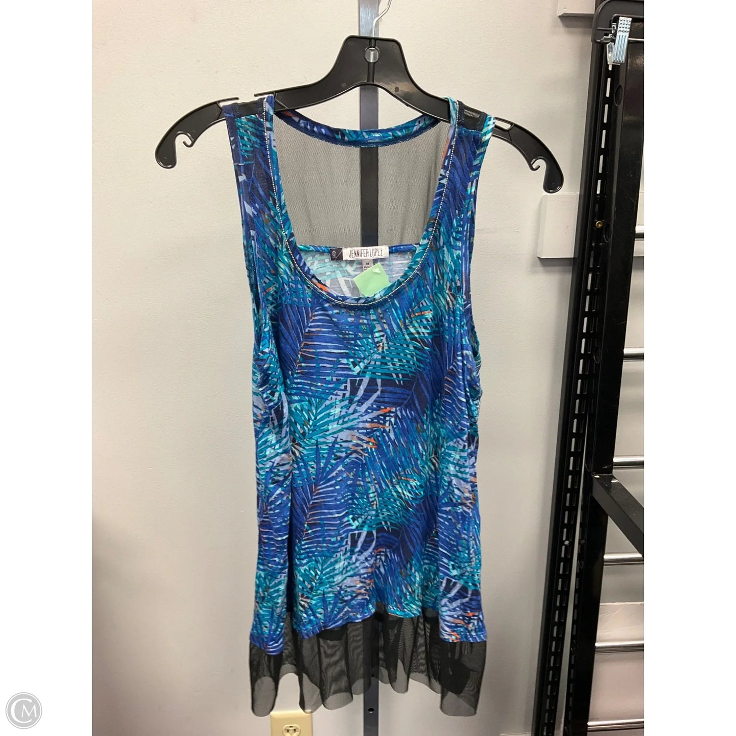Top Sleeveless By Jennifer Lopez In Blue, Size: M