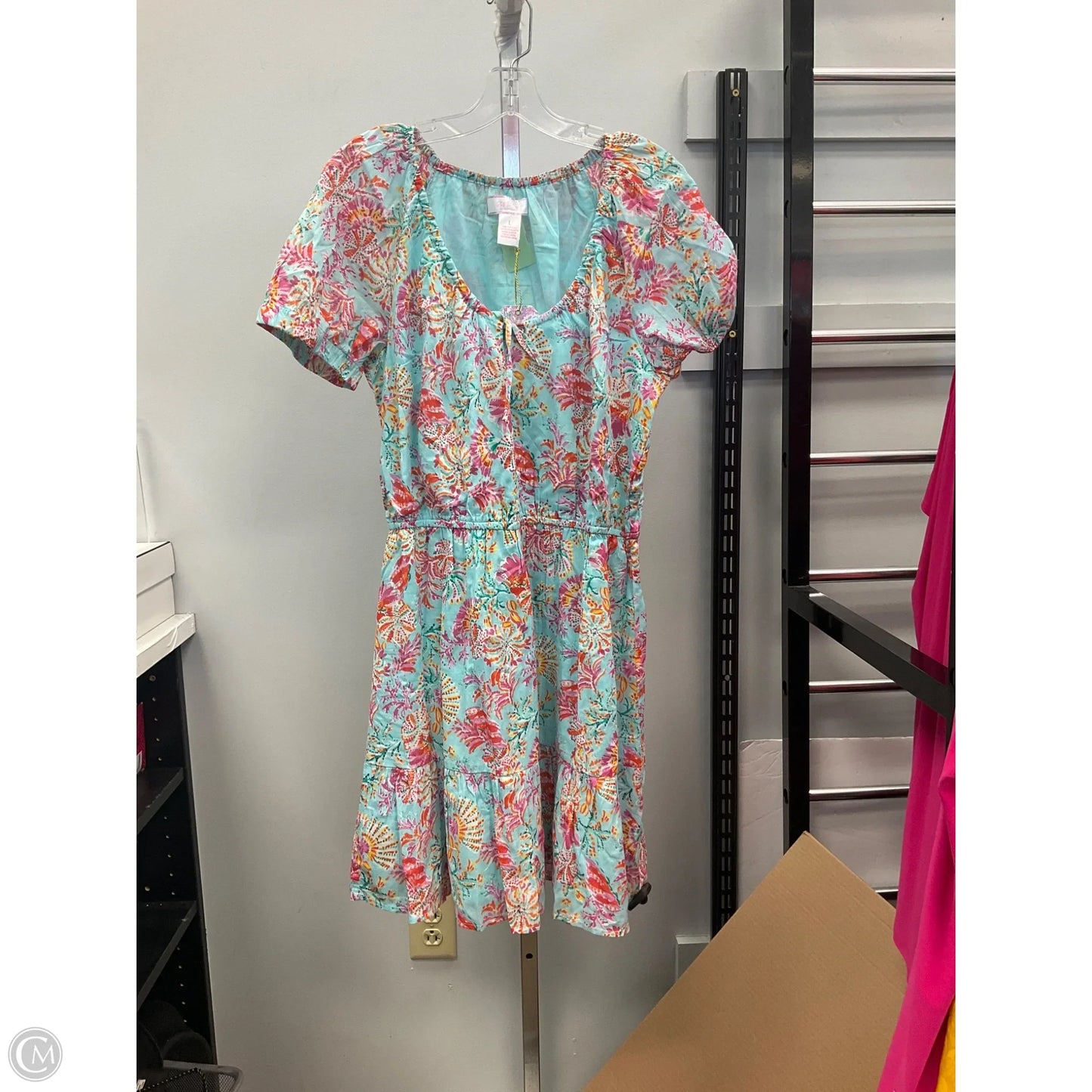 Dress Casual Short By Stella Parker In Floral Print, Size: L