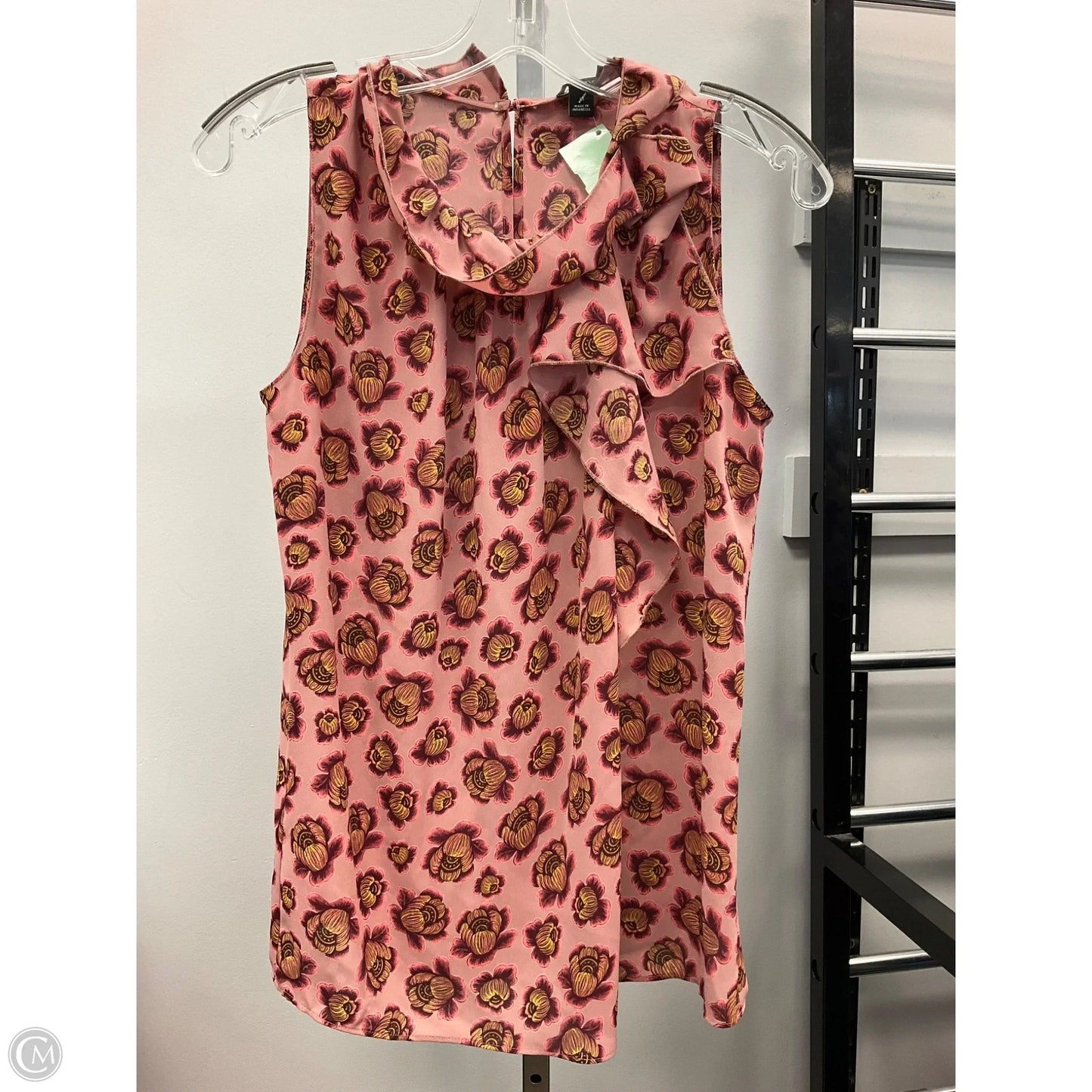Top Sleeveless By Ann Taylor In Floral Print, Size: Xs