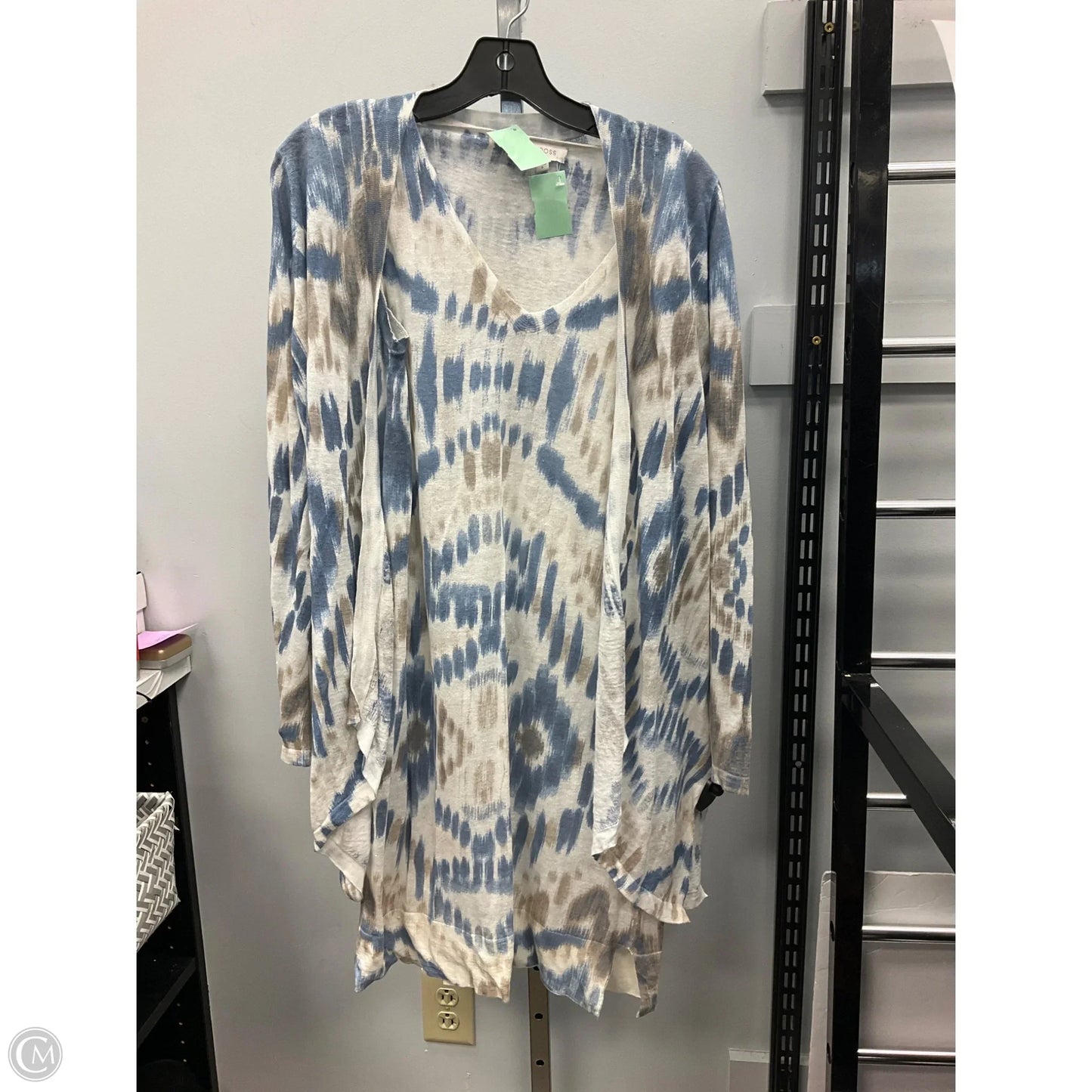 Dress Set 2pc By Cmc In Blue & Cream, Size: S
