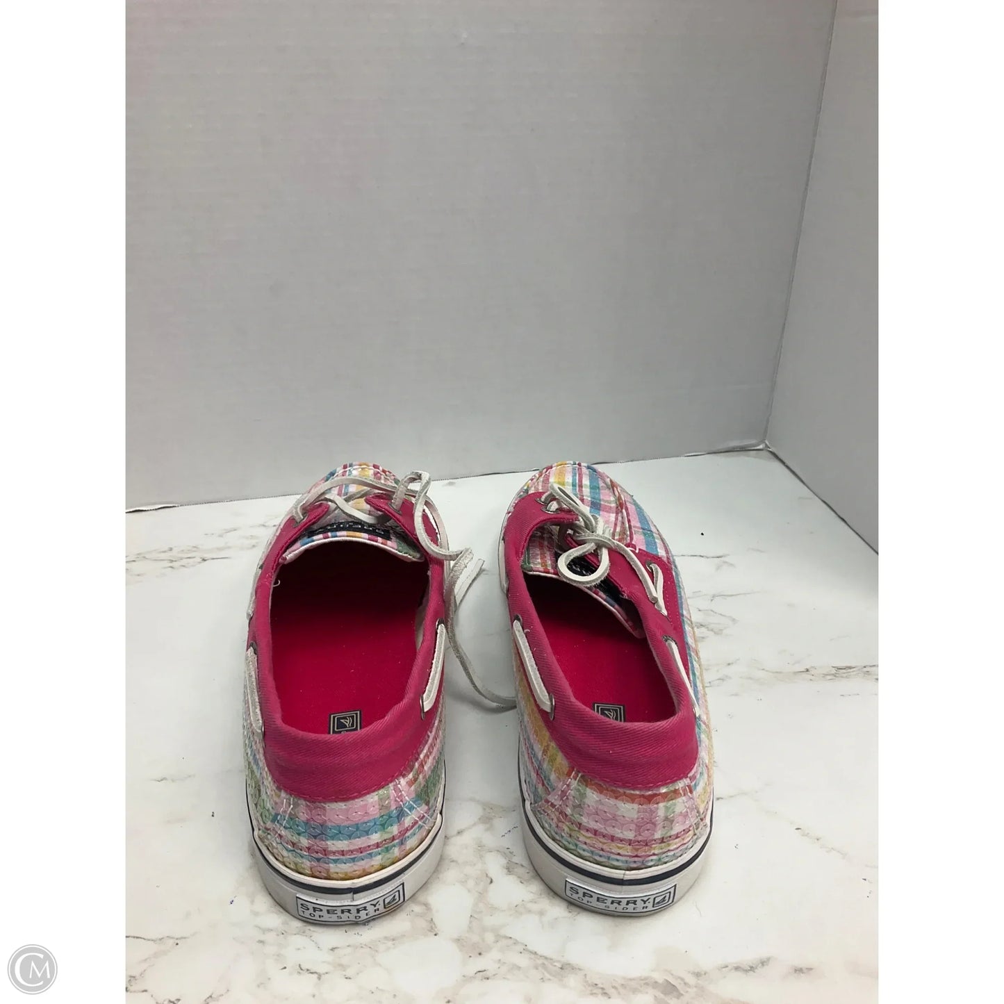 Shoes Heels Platform By Sperry In Plaid Pattern, Size: 11