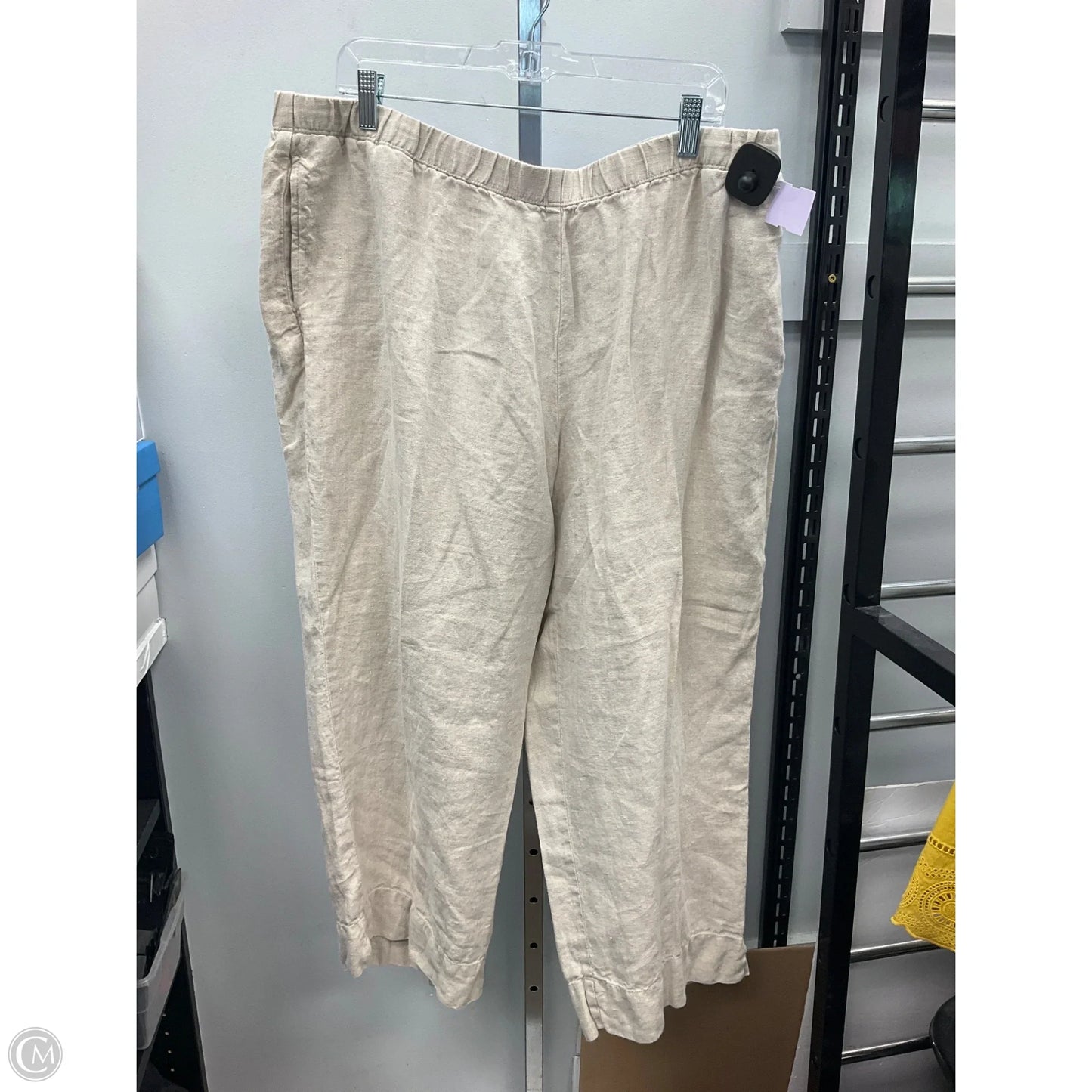 Pants Cropped By J. Jill In Beige, Size: 2x