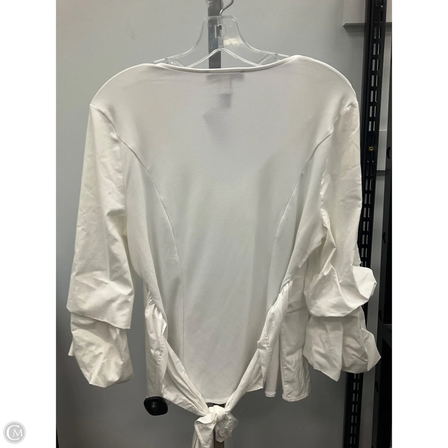 Top Long Sleeve By Inc In White, Size: M