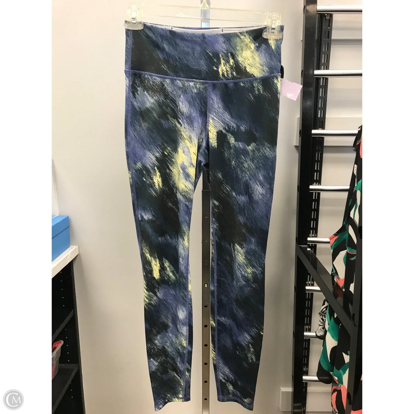 Athletic Capris By The North Face In Blue & Yellow, Size: M