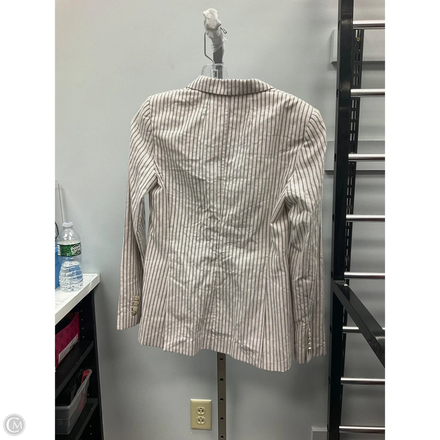 Blazer By Tommy Hilfiger In Striped Pattern, Size: 4