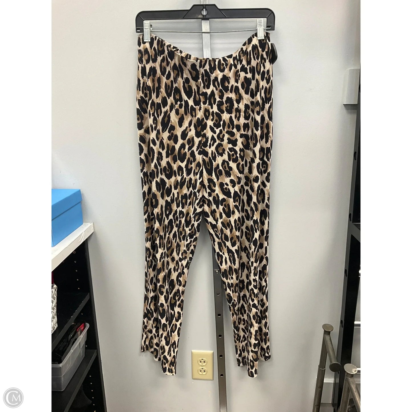 Pants Cropped By Anne Klein In Animal Print, Size: Lp