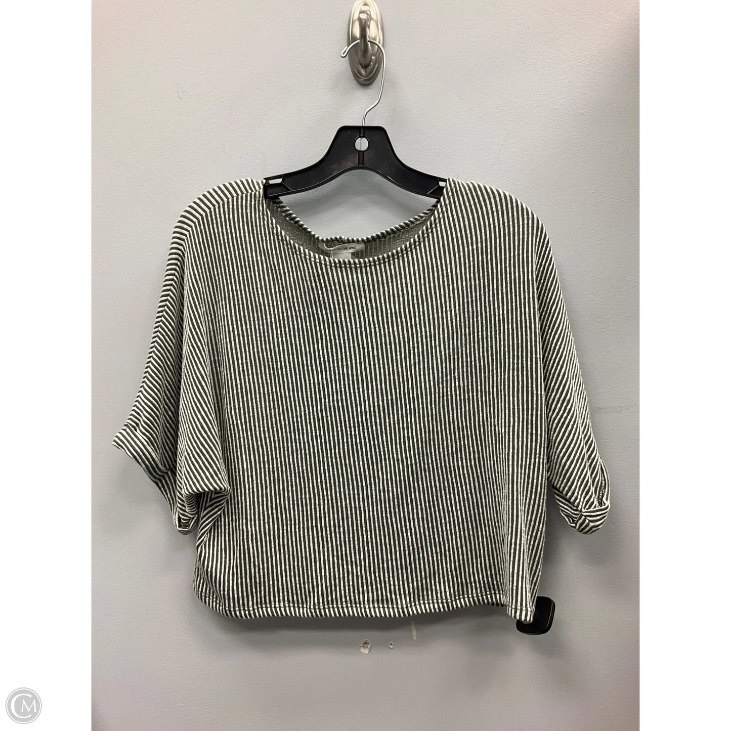 Top Short Sleeve By Caution To The Wind In Striped Pattern, Size: S