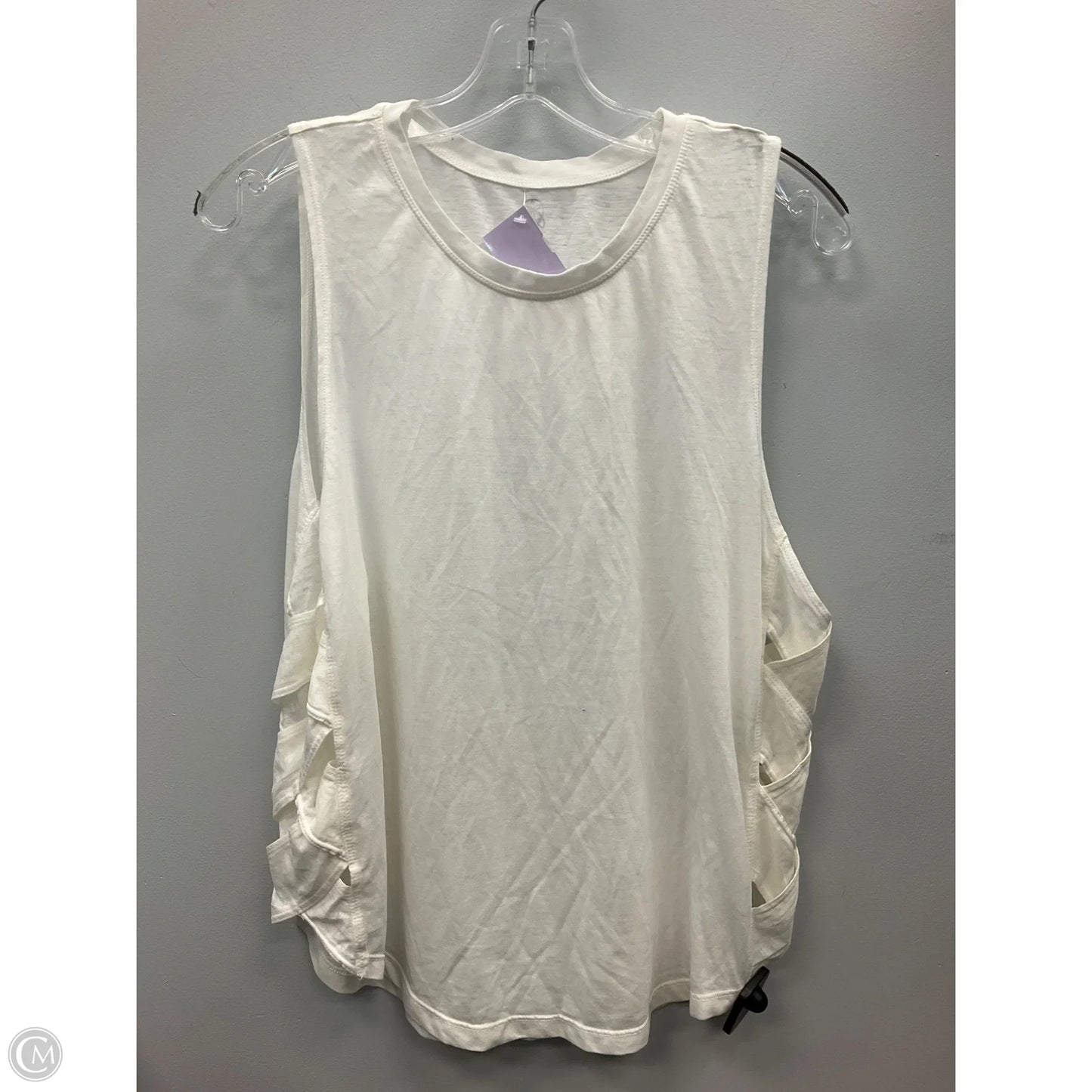 Top Sleeveless By Gaiam In Ivory, Size: S