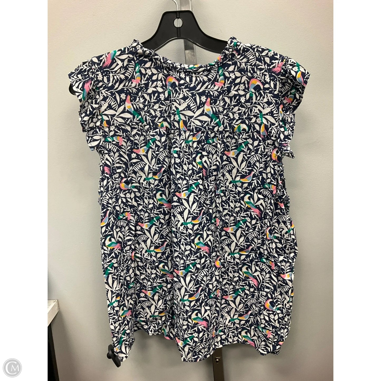 Top Sleeveless By Loft In Floral Print, Size: Xl