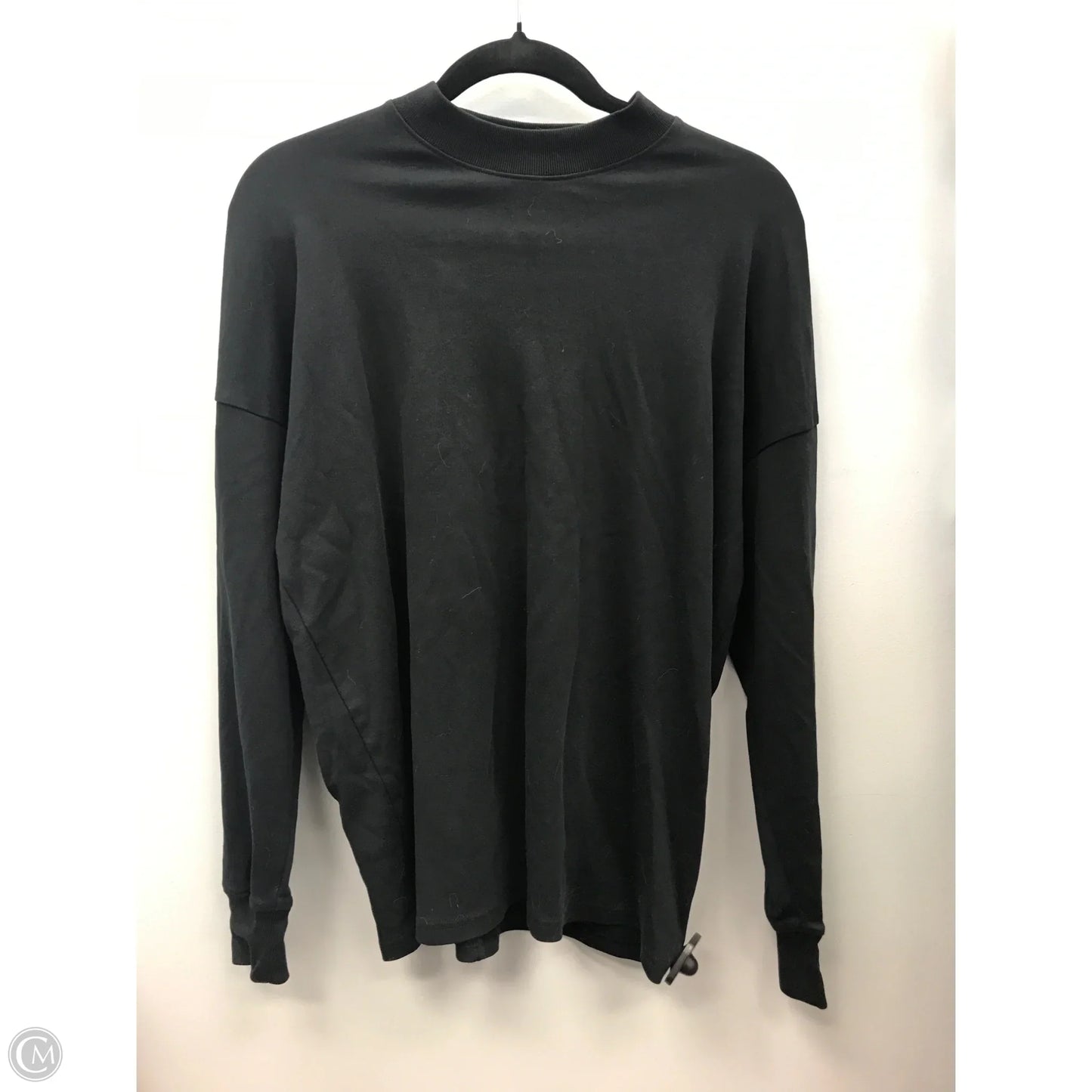 Top Long Sleeve By Massimo Dutti In Black, Size: S