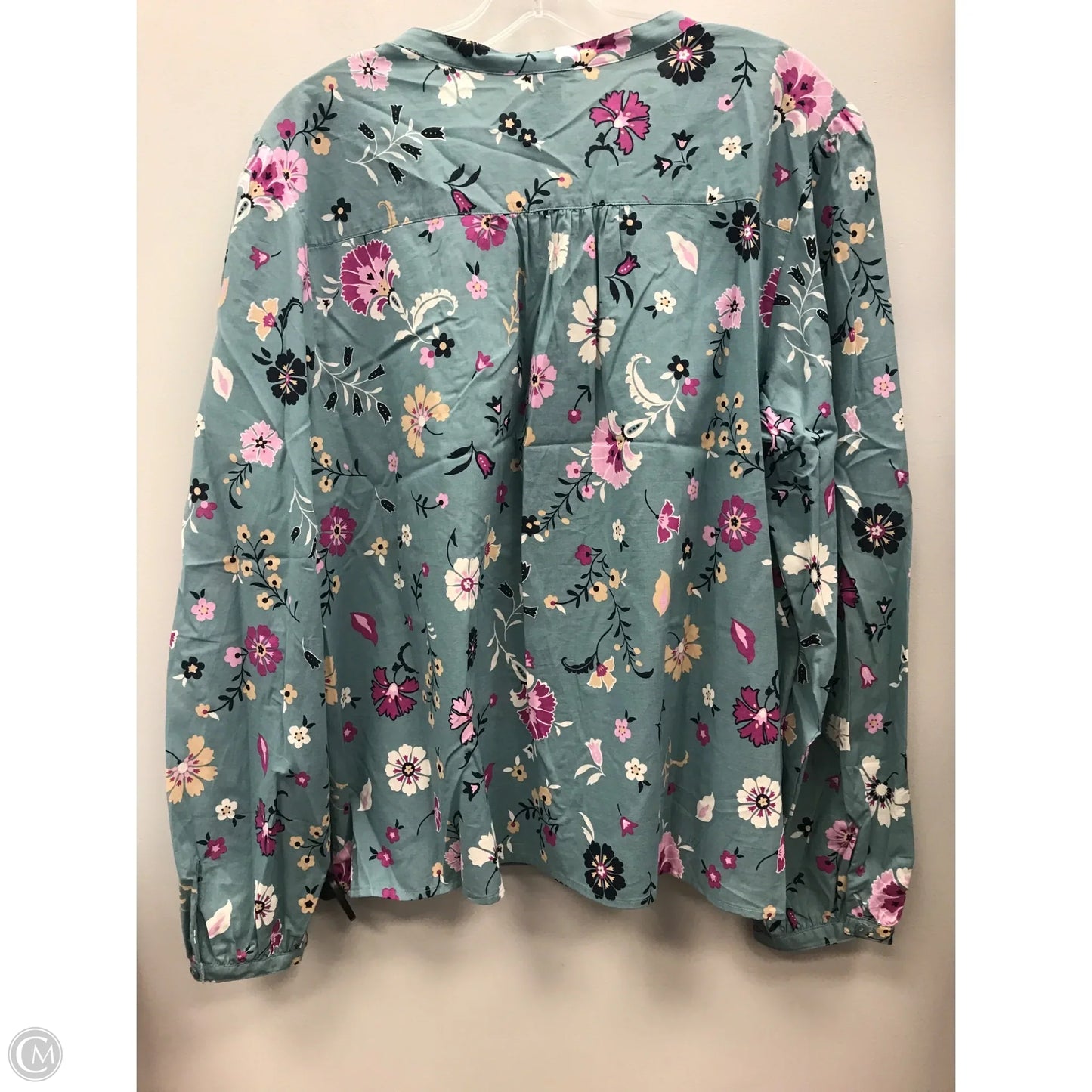 Top Long Sleeve By Ann Taylor In Floral Print, Size: Xl