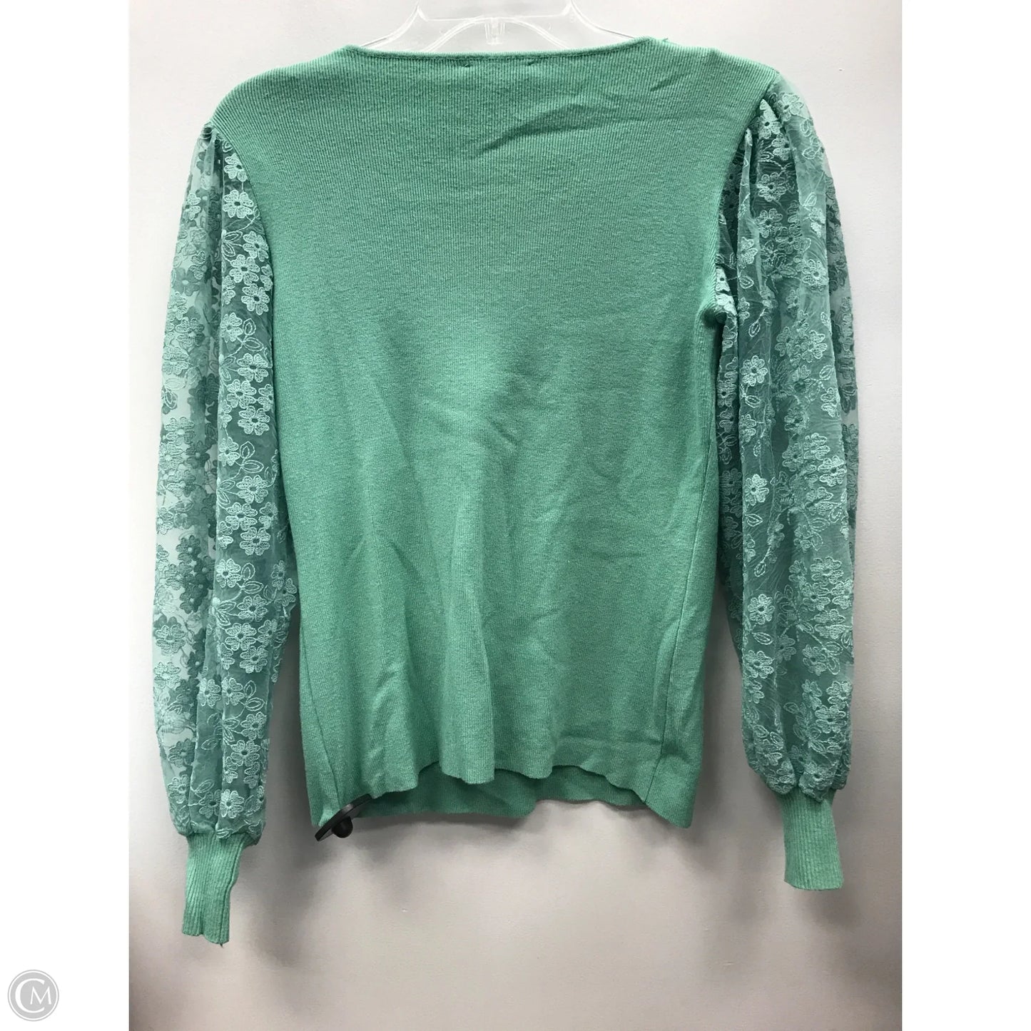 Top Long Sleeve By Sioni In Green, Size: M