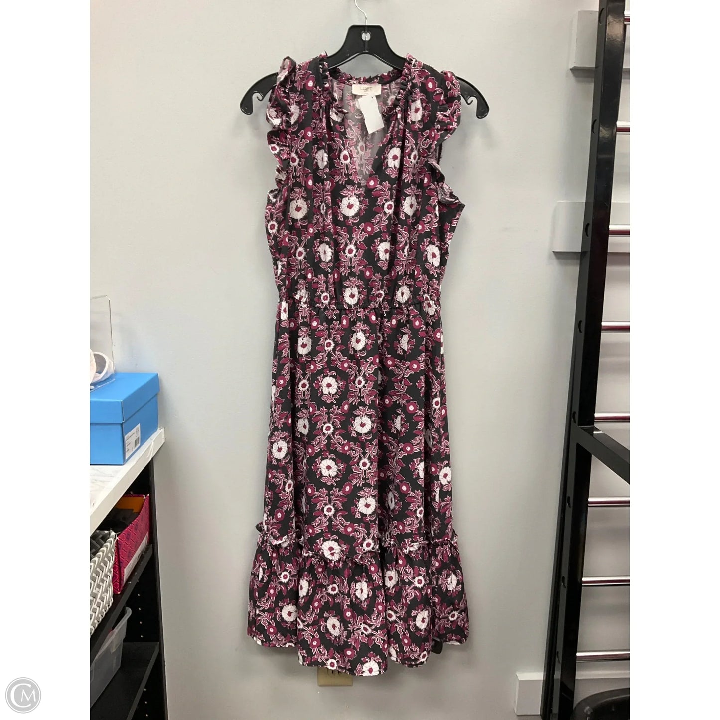 Dress Casual Maxi By Loft In Floral Print, Size: Sp
